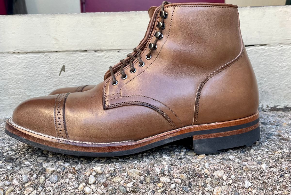 Photo by JuwannaBootMayne on February 6, 2023 of the Viberg Service Boot in Unlisted Leather.