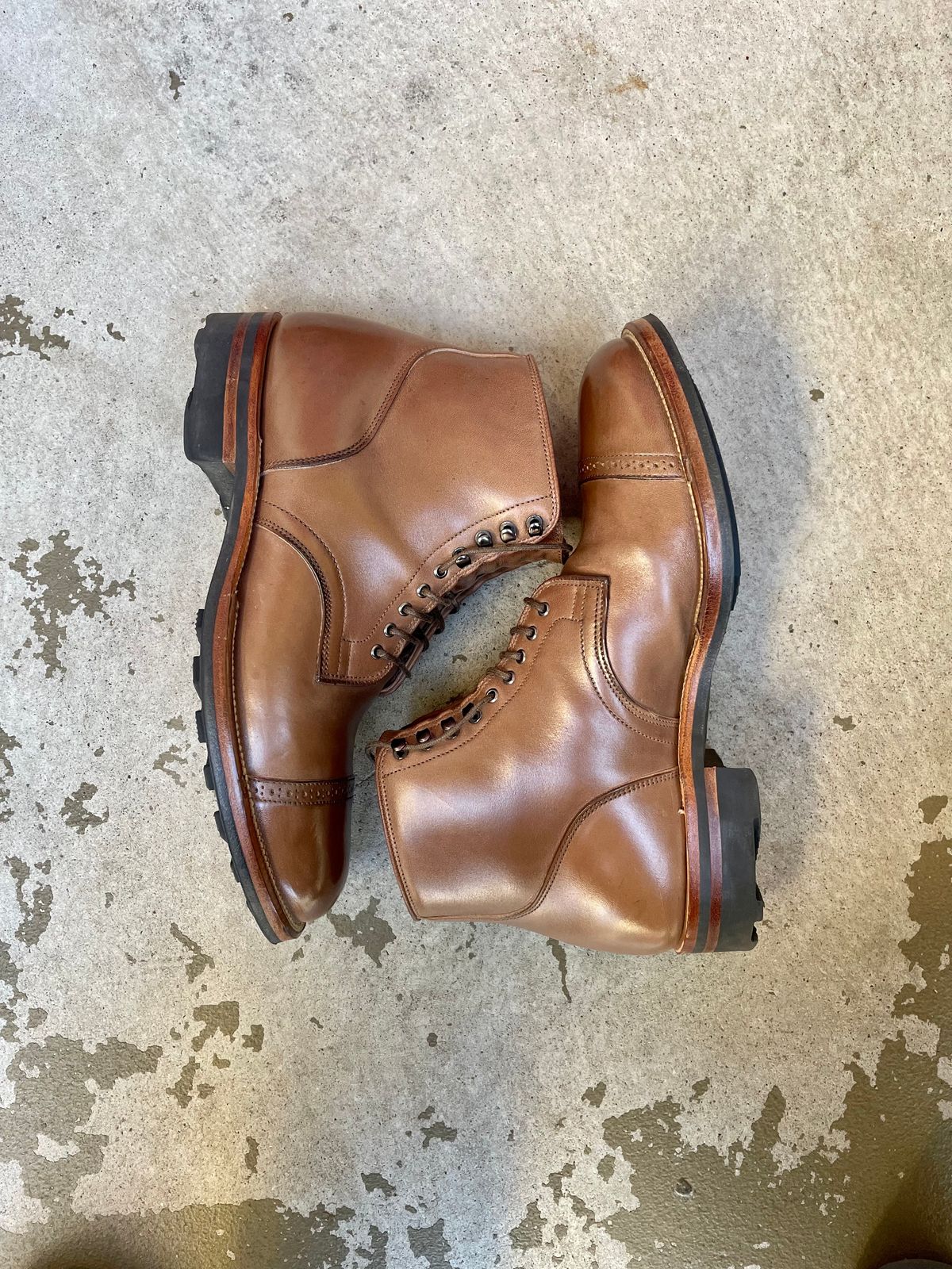 Photo by JuwannaBootMayne on February 6, 2023 of the Viberg Service Boot in Unlisted Leather.