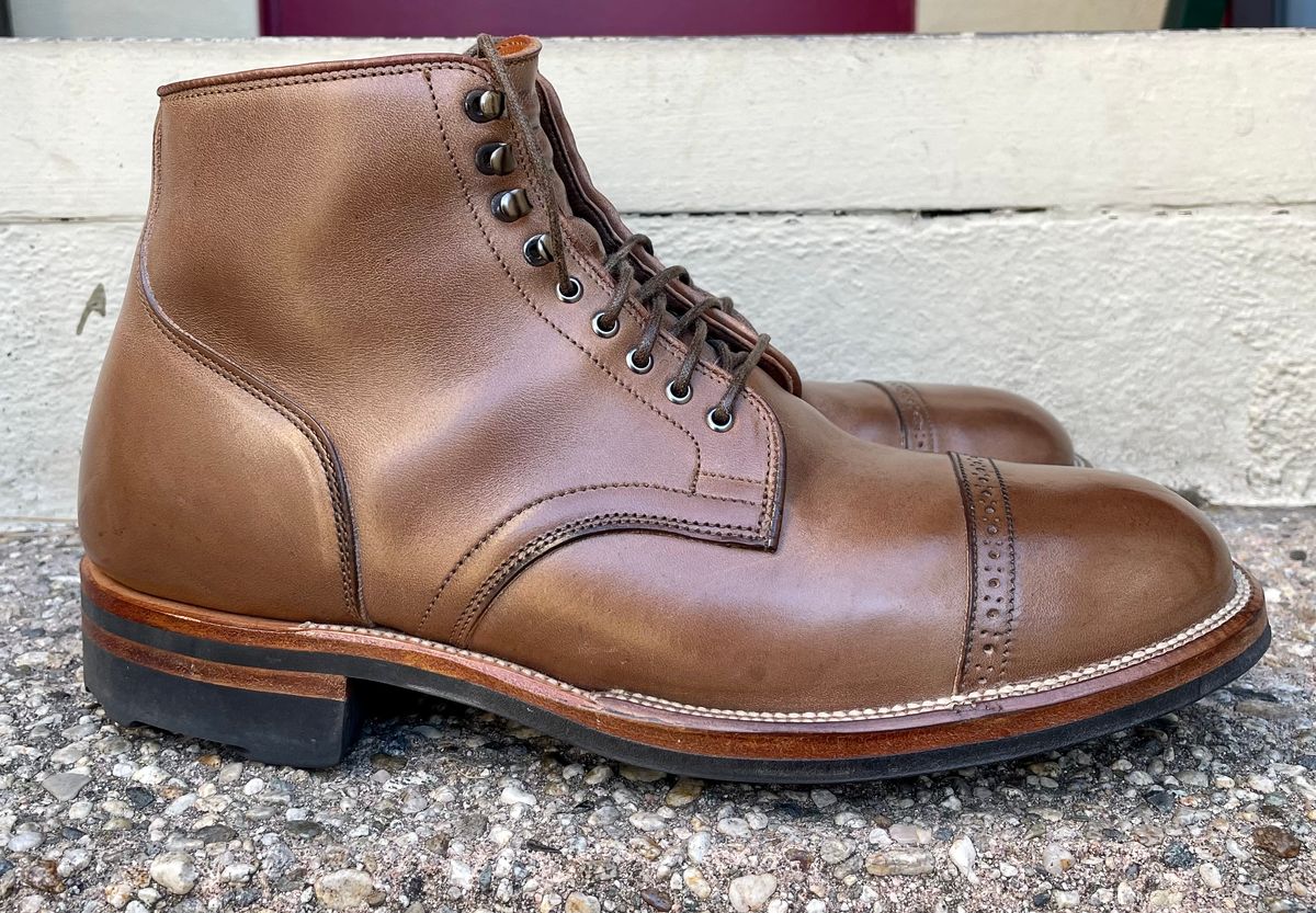 Photo by JuwannaBootMayne on February 6, 2023 of the Viberg Service Boot in Unlisted Leather.