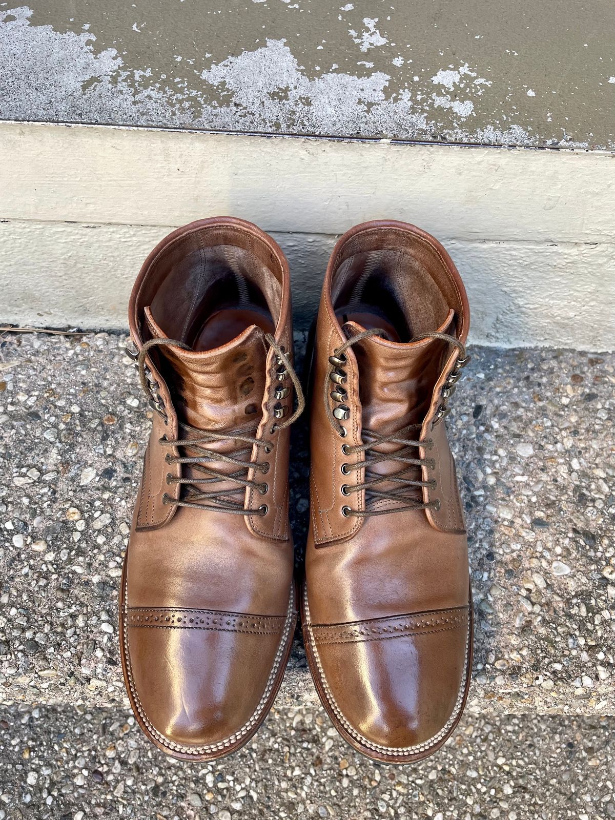 Photo by JuwannaBootMayne on February 6, 2023 of the Viberg Service Boot in Unlisted Leather.