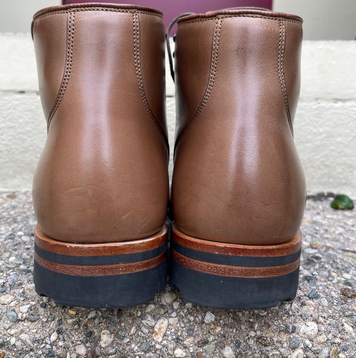 Photo by JuwannaBootMayne on March 6, 2023 of the Viberg Service Boot in Unlisted Leather.