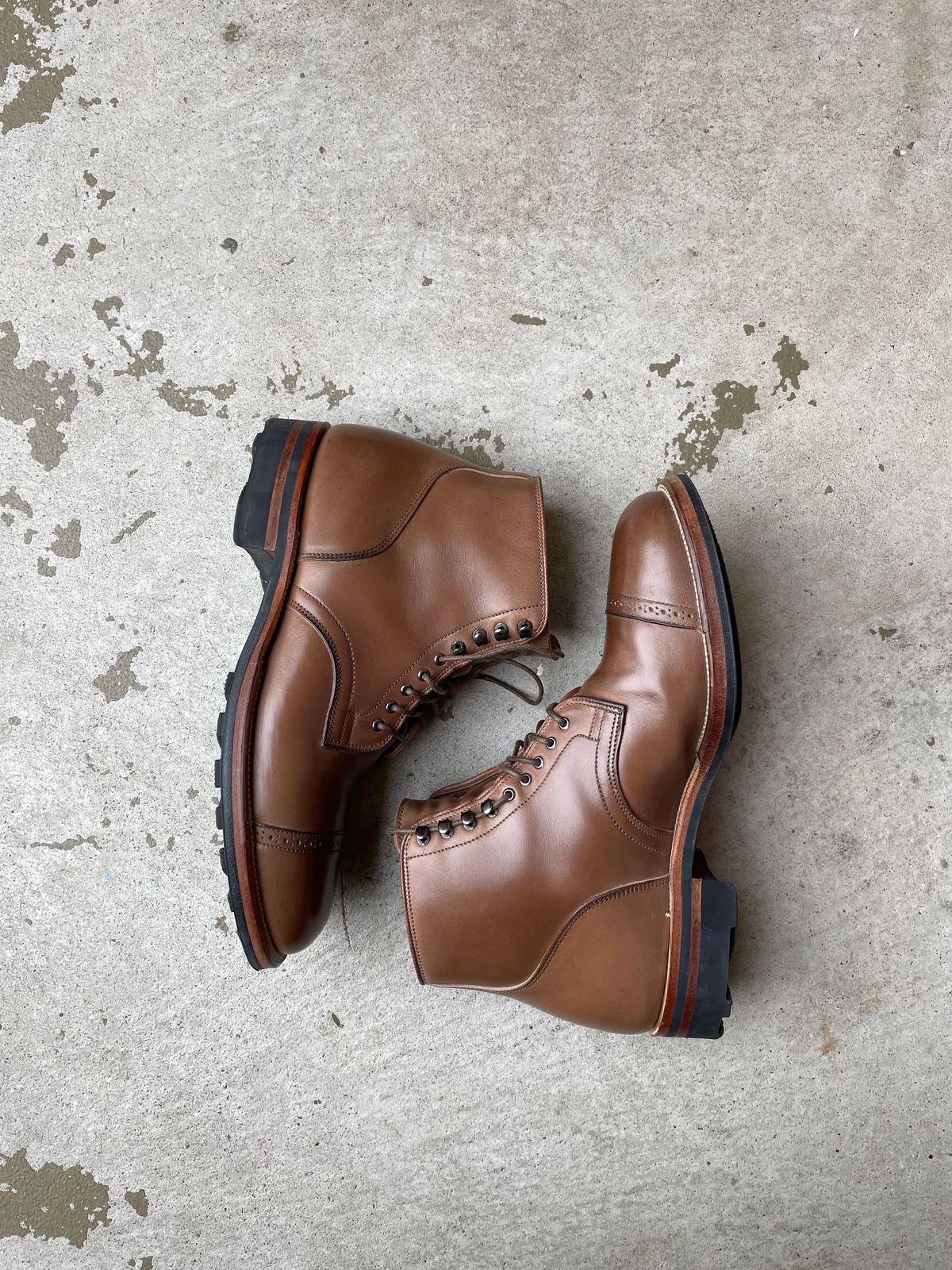 Photo by JuwannaBootMayne on March 6, 2023 of the Viberg Service Boot in Unlisted Leather.