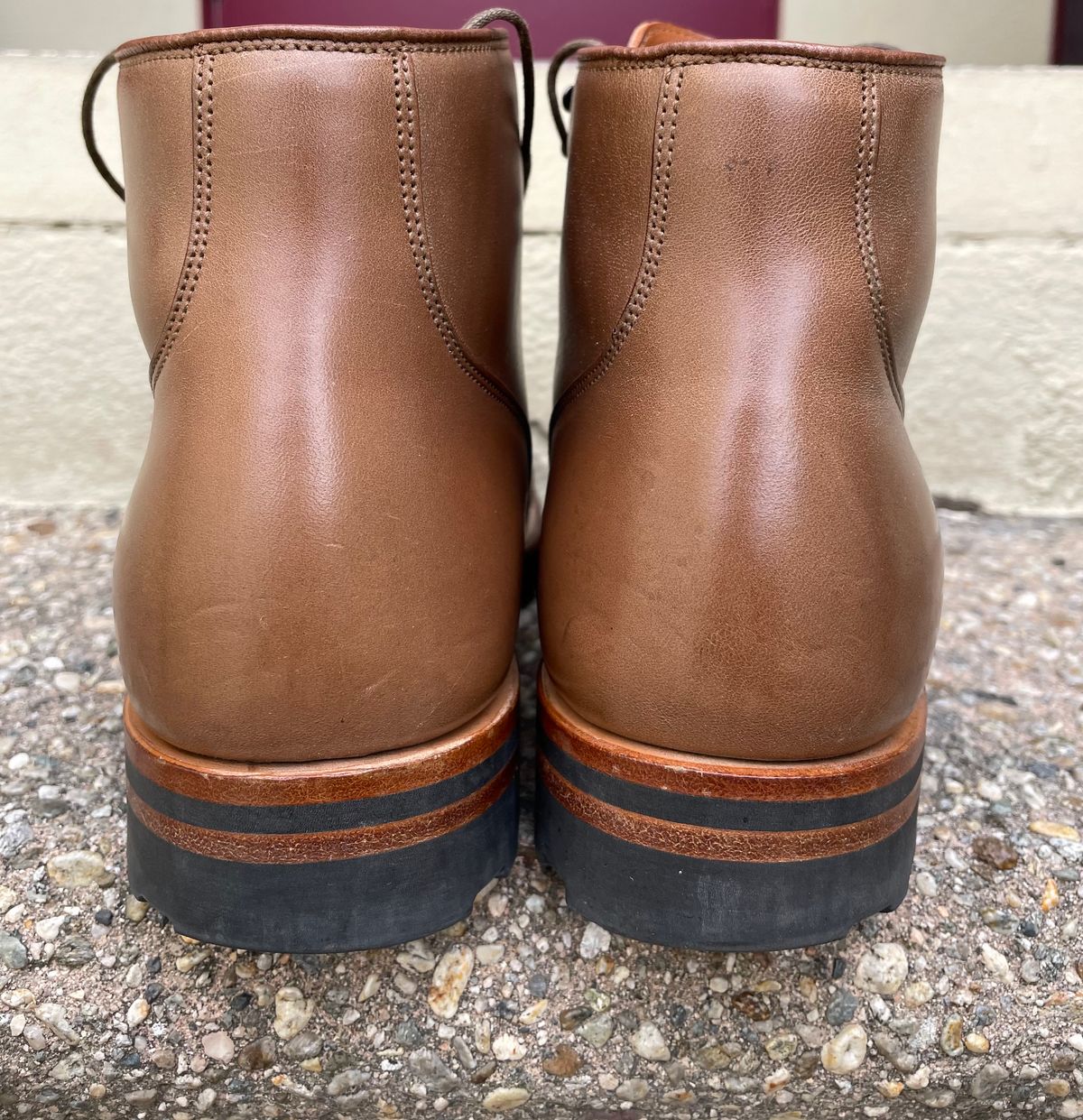 Photo by JuwannaBootMayne on April 5, 2023 of the Viberg Service Boot in Unlisted Leather.