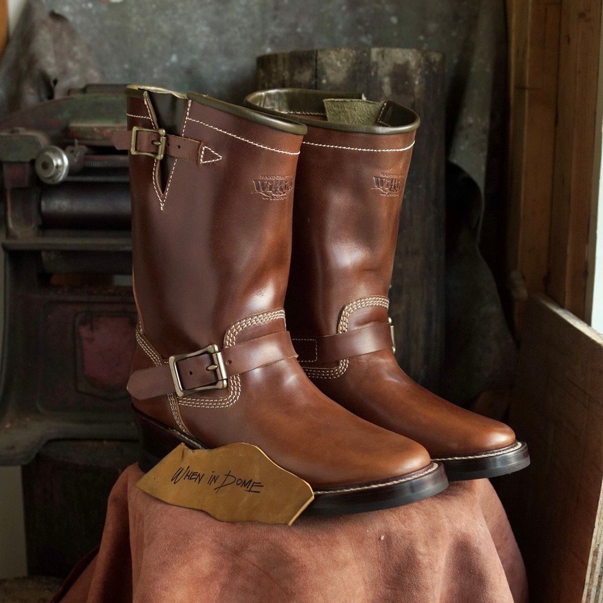 Photo by William on November 4, 2024 of the Willie's Handmade Boots Engineer Boots in Maryam Toscanello TPR Horsebutt.