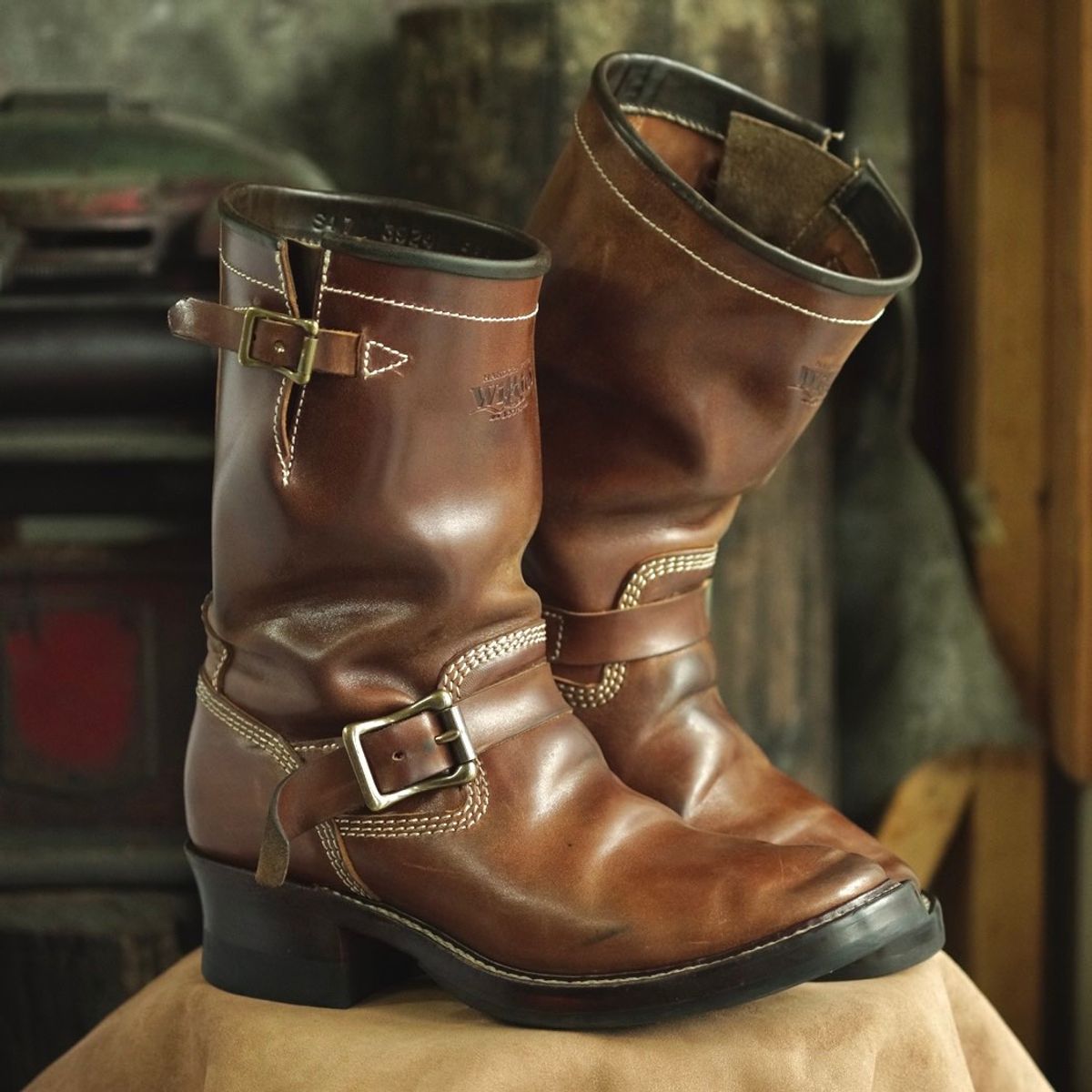 Photo by William on December 2, 2024 of the Willie's Handmade Boots Engineer Boots in Maryam Toscanello TPR Horsebutt.