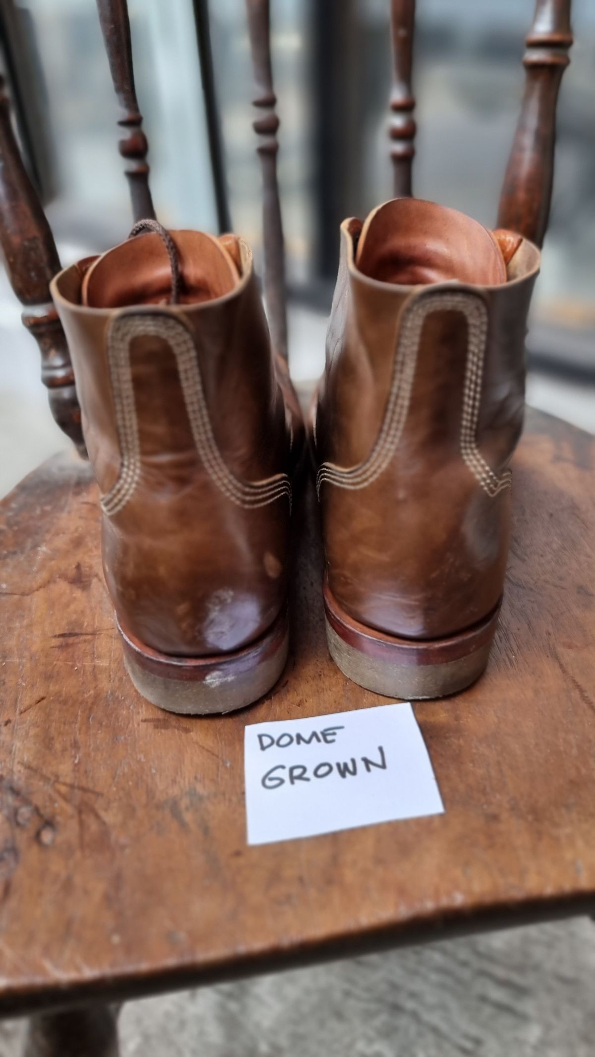 Photo by William on November 4, 2023 of the Willie's Handmade Boots Boondocker in Maryam Olive Horsebutt.