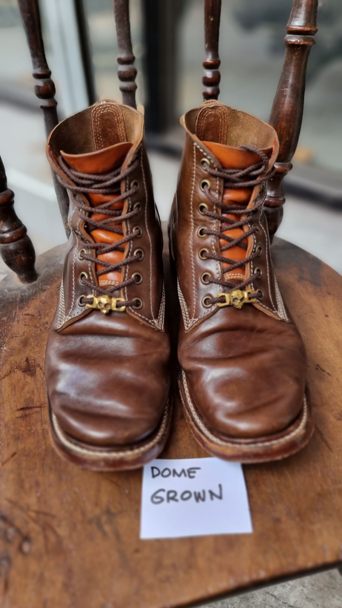 Photo by William on November 4, 2023 of the Willie's Handmade Boots Boondocker in Maryam Olive Horsebutt.