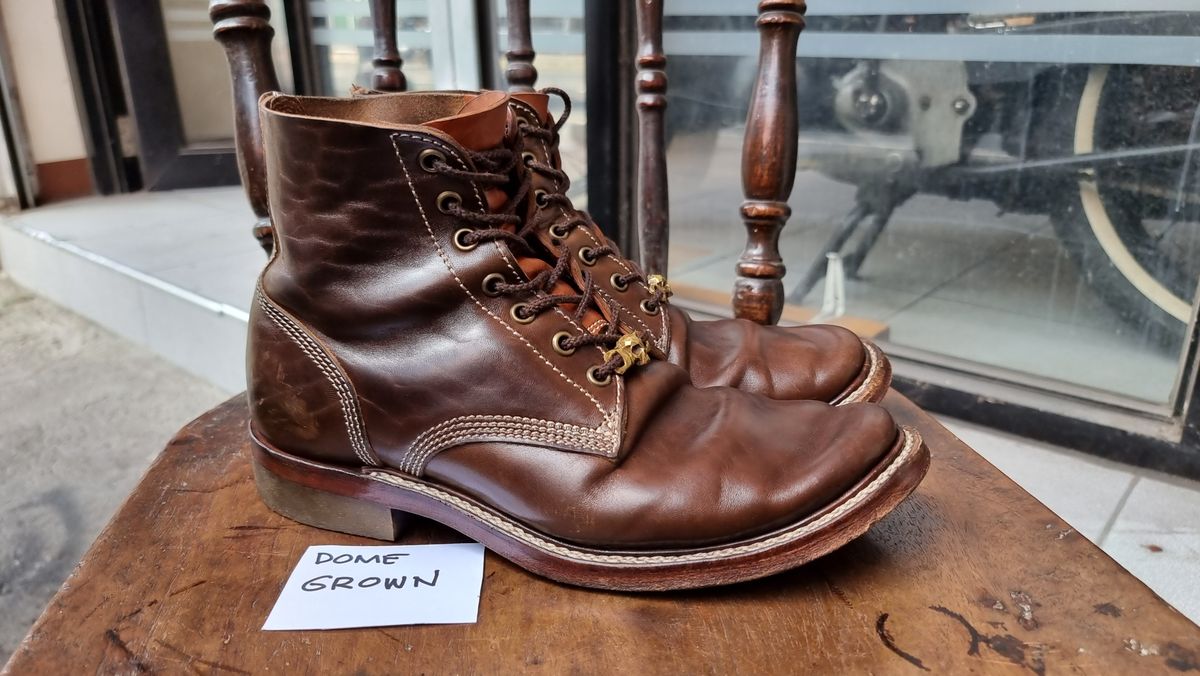 Photo by William on November 4, 2023 of the Willie's Handmade Boots Boondocker in Maryam Olive Horsebutt.