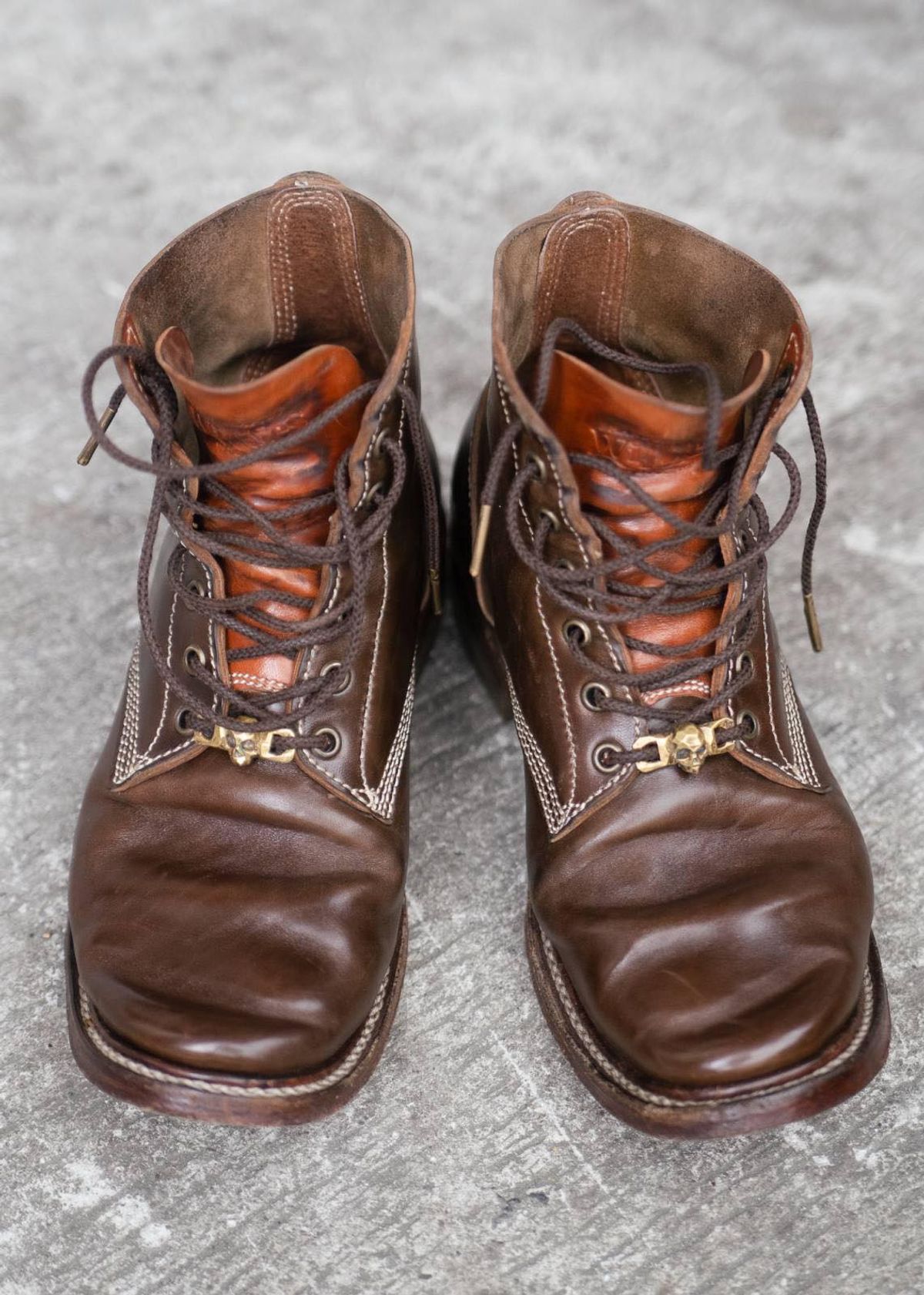 Photo by William on December 1, 2023 of the Willie's Handmade Boots Boondocker in Maryam Olive Horsebutt.