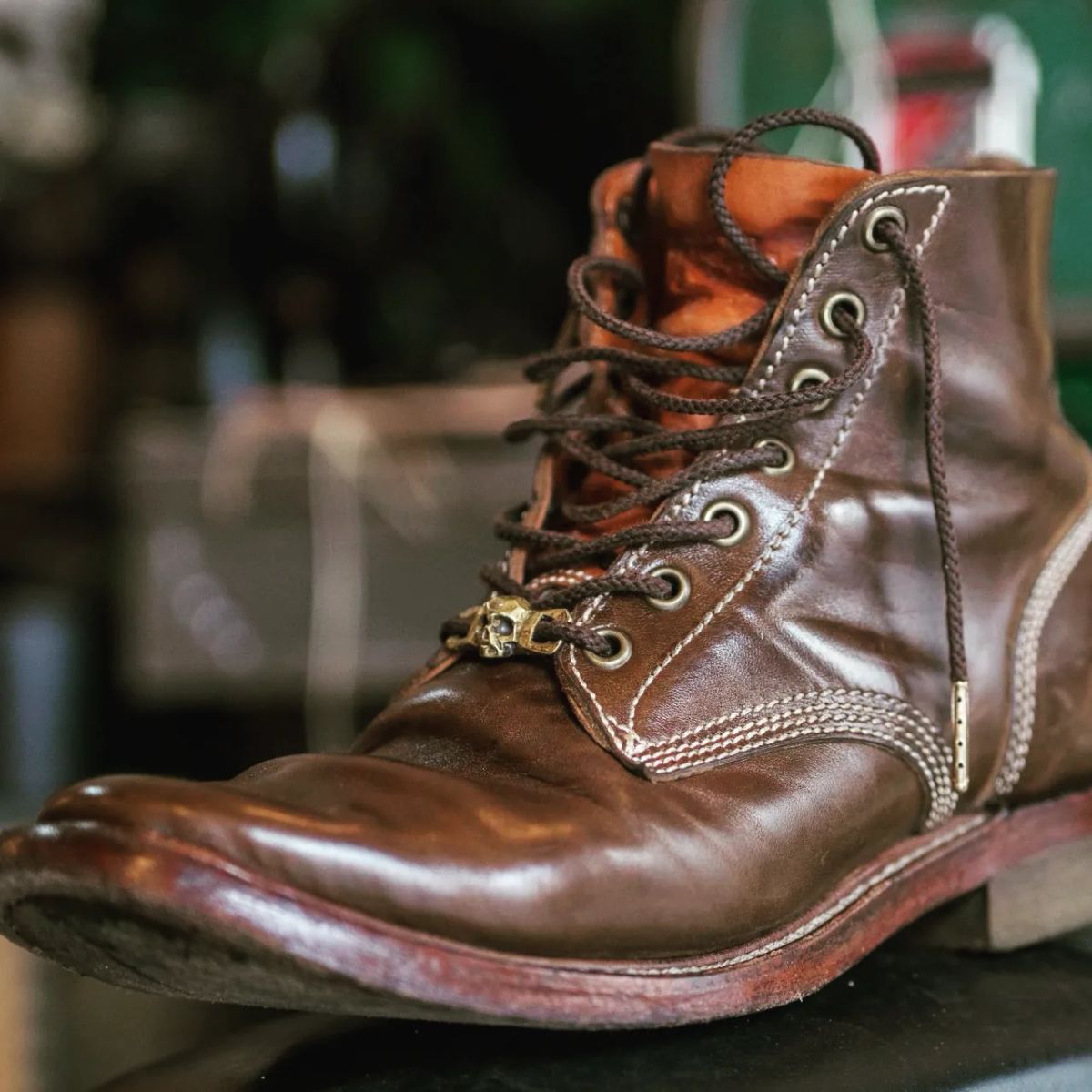 Photo by William on December 3, 2023 of the Willie's Handmade Boots Boondocker in Maryam Olive Horsebutt.