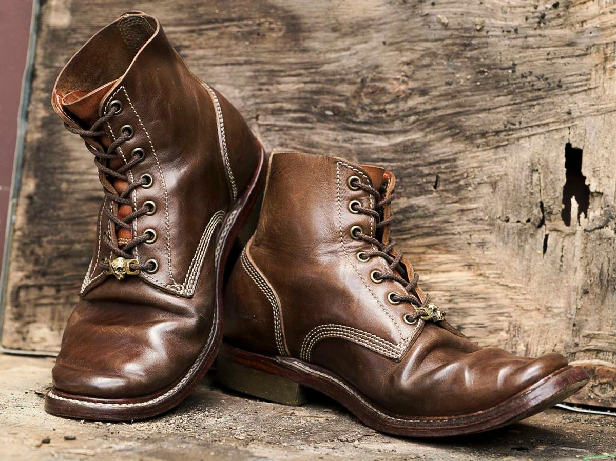 Photo by William on April 4, 2024 of the Willie's Handmade Boots Boondocker in Maryam Olive Horsebutt.