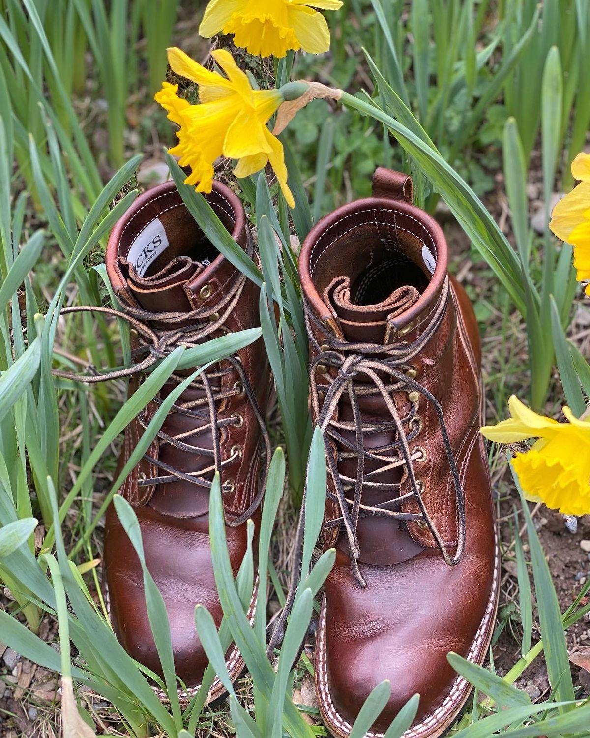 Photo by willmac on April 4, 2022 of the Nicks Robert in Horween Orange Predator.