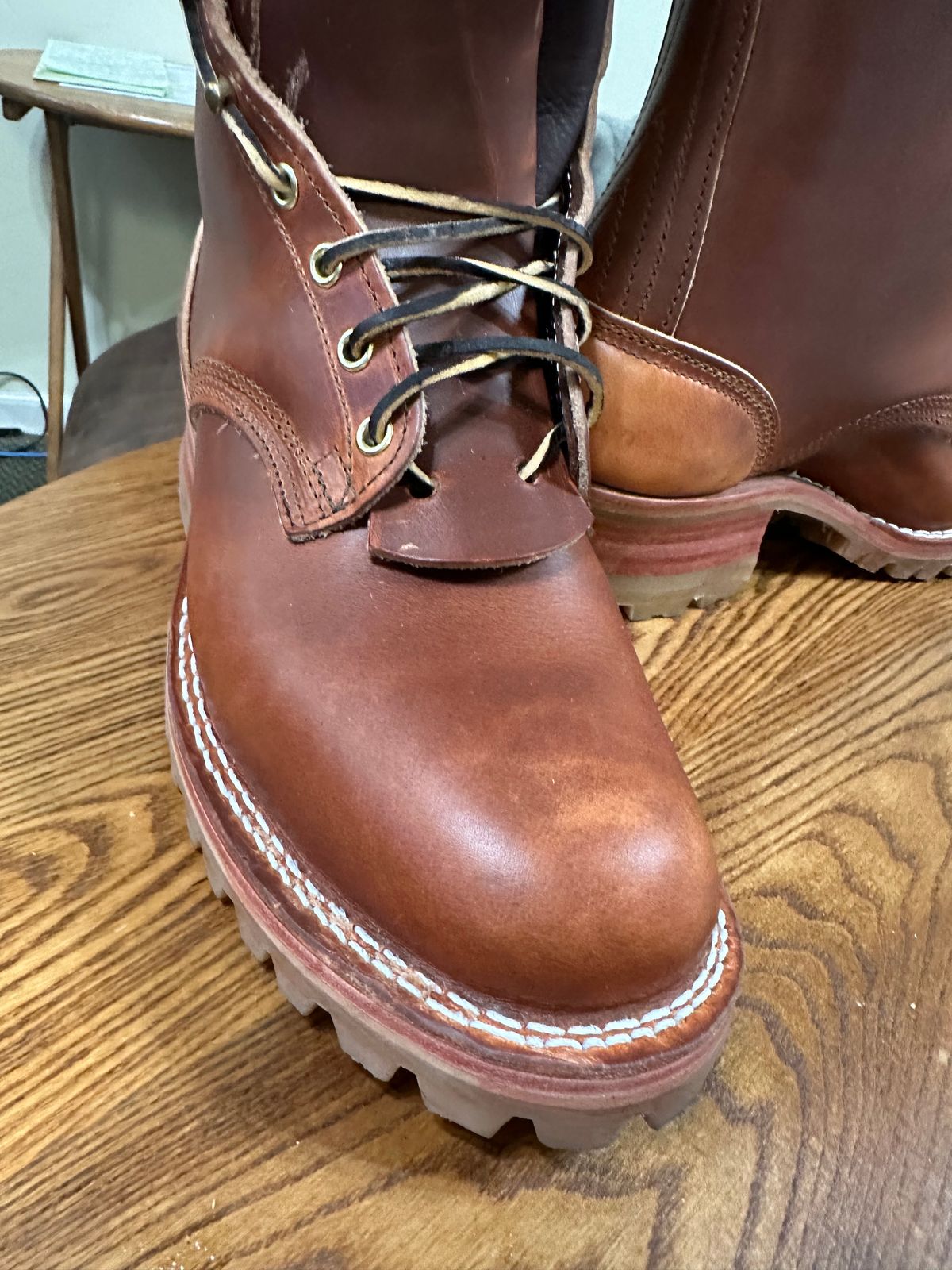 Photo by Doug_H on March 3, 2023 of the Nicks Unlisted Model in Wickett & Craig Natural Double Stuffed.