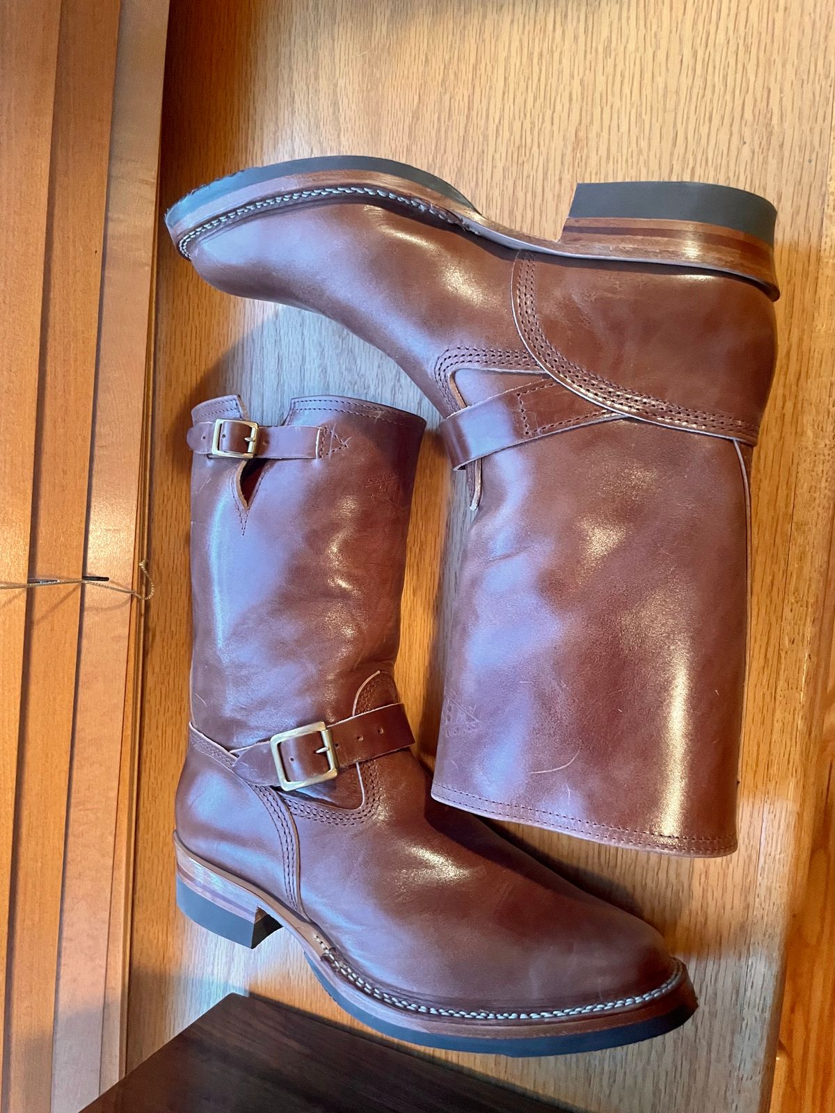 Photo by bootsinbend on October 1, 2022 of the Wesco Mister Lou in Maryam Toscanello TPR Horsebutt.