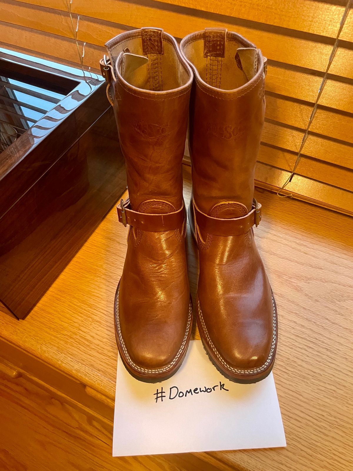 Photo by bootsinbend on October 1, 2022 of the Wesco Mister Lou in Maryam Toscanello TPR Horsebutt.