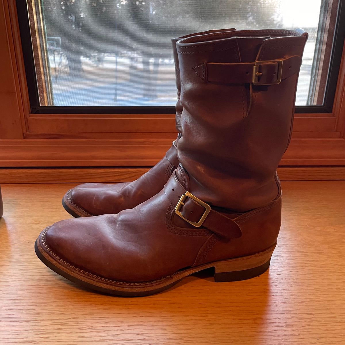 Photo by bootsinbend on December 1, 2022 of the Wesco Mister Lou in Maryam Toscanello TPR Horsebutt.