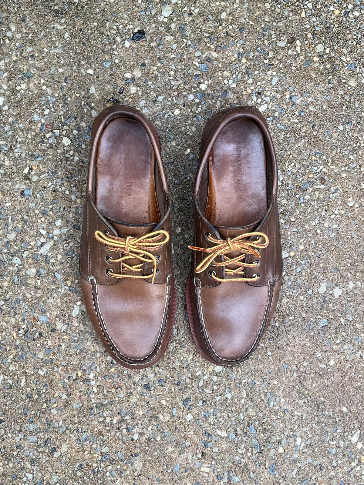 Photo by fading_to_stardust on March 1, 2023 of the Rancourt & Co. Classic Ranger-Moc in Horween Natural Chromexcel.