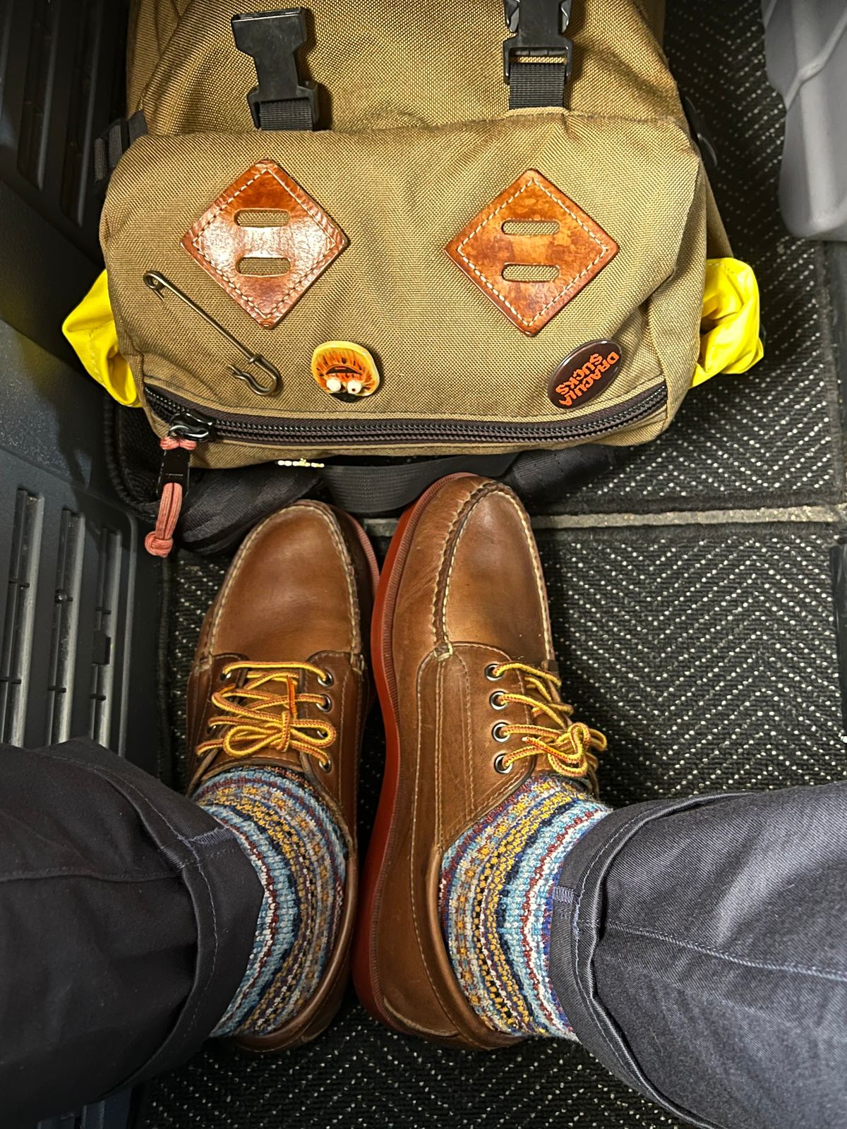 Photo by fading_to_stardust on March 27, 2023 of the Rancourt & Co. Classic Ranger-Moc in Horween Natural Chromexcel.