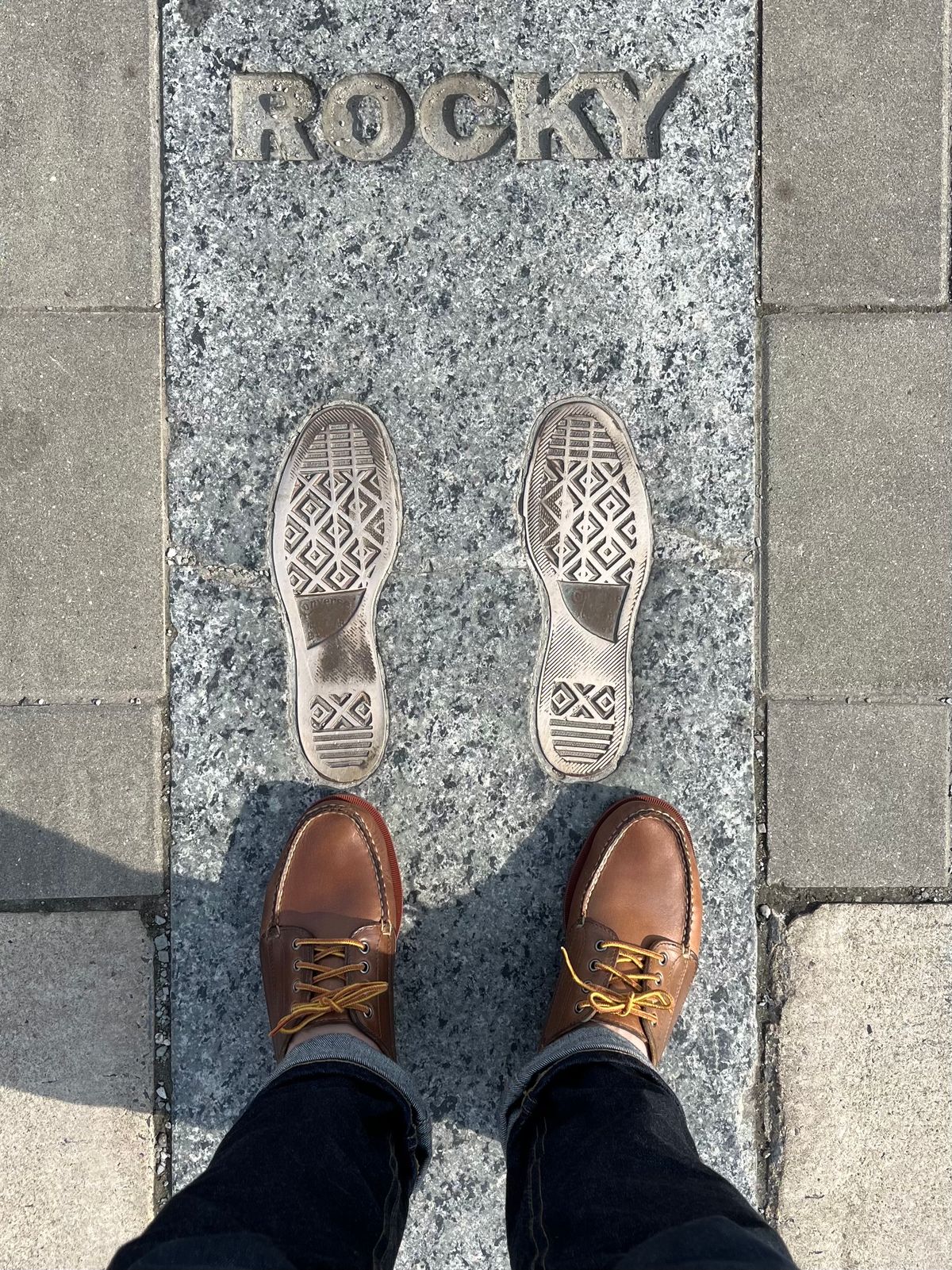 Photo by fading_to_stardust on April 6, 2023 of the Rancourt & Co. Classic Ranger-Moc in Horween Natural Chromexcel.