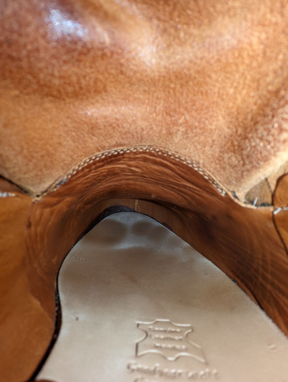Photo by Vultain on December 6, 2022 of the Grant Stone Field Boot in Badalassi Carlo Saddle Tan Minerva.