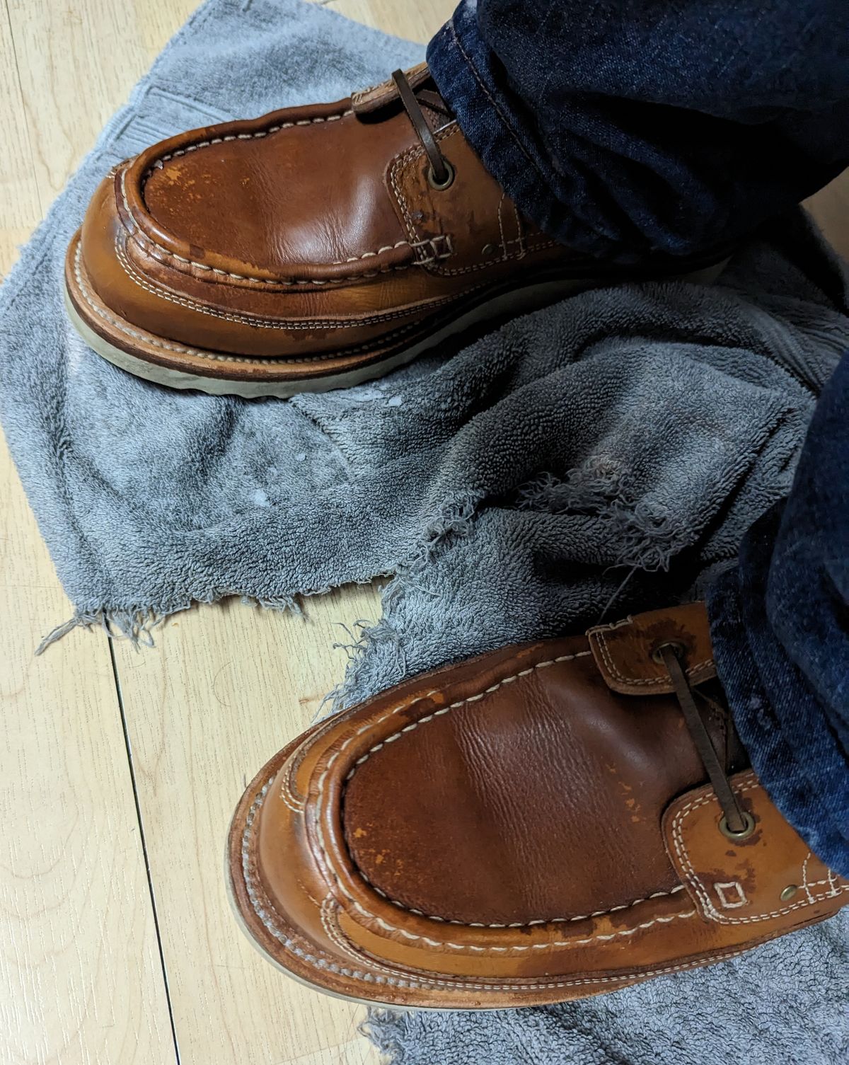 Photo by Vultain on December 21, 2022 of the Grant Stone Field Boot in Badalassi Carlo Saddle Tan Minerva.