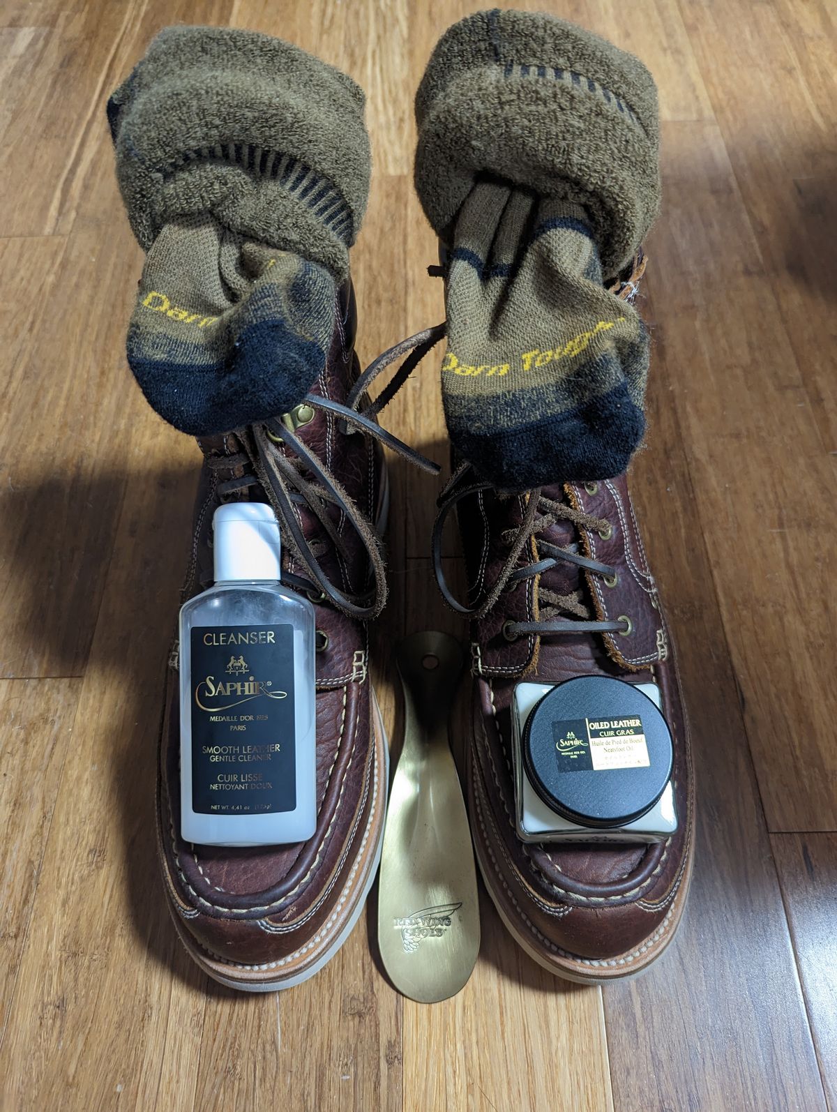 Photo by Vultain on December 26, 2022 of the Grant Stone Field Boot in Seidel Walnut Bison.