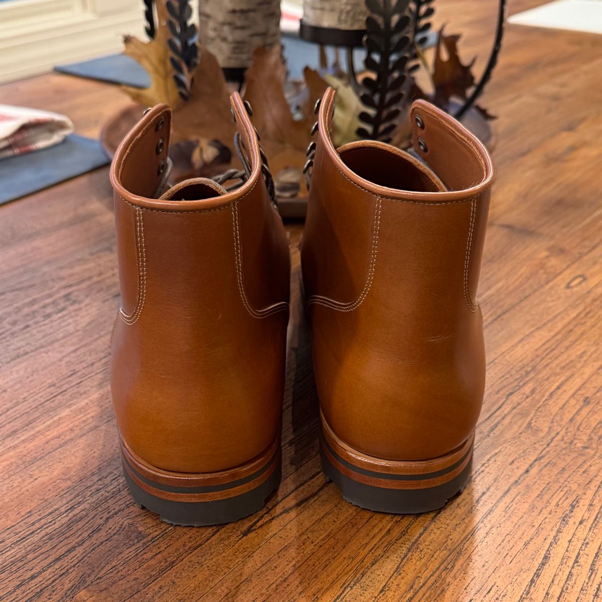 Photo by drwatcherman on October 1, 2025 of the Viberg Service Boot in Annonay Tan French Vocalou.
