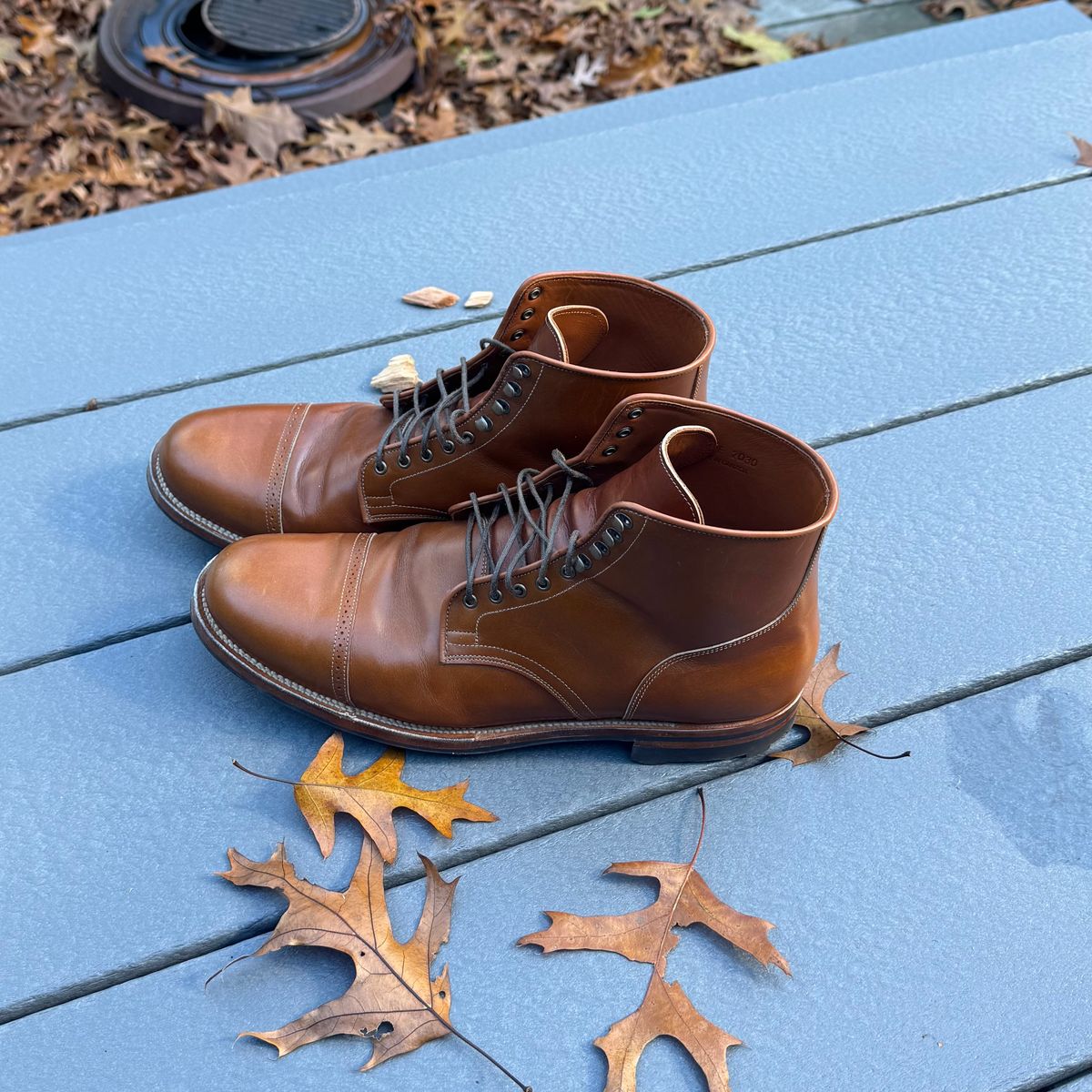 Photo by drwatcherman on November 4, 2025 of the Viberg Service Boot in Annonay Tan French Vocalou.