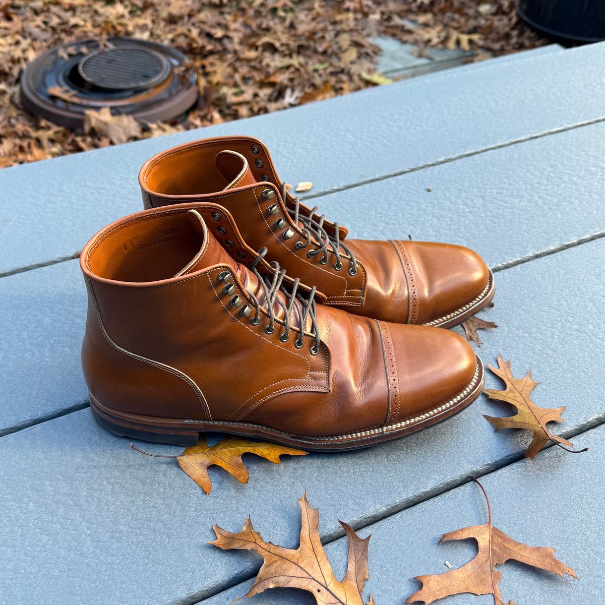 Photo by drwatcherman on November 4, 2025 of the Viberg Service Boot in Annonay Tan French Vocalou.