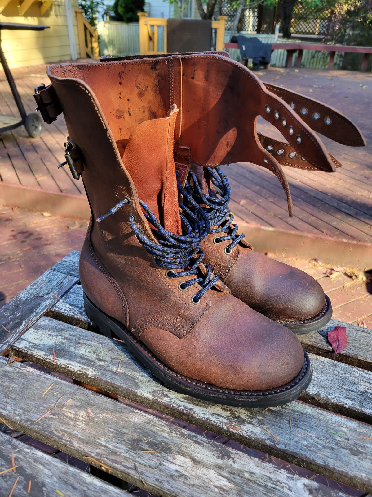 Photo by tonbost on October 7, 2023 of the Marbo French Rangers 1962 in Unknown Leather.