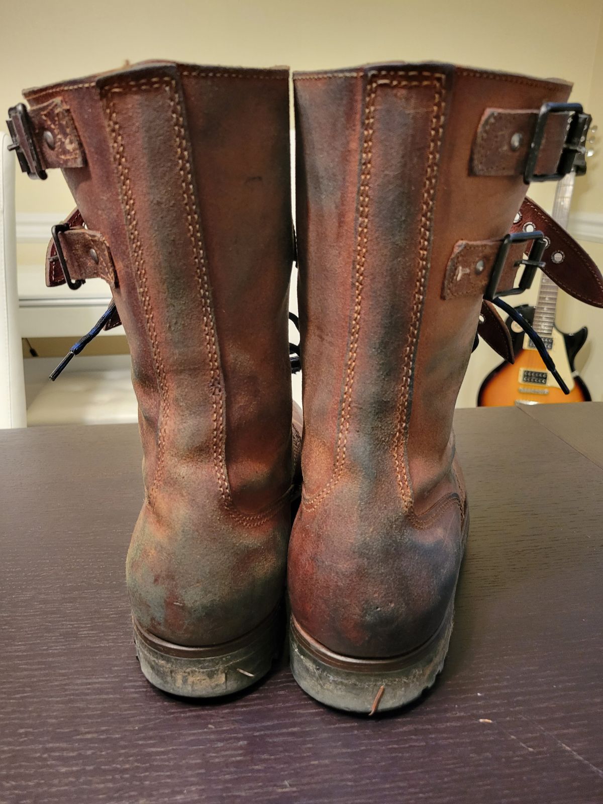Photo by tonbost on December 5, 2023 of the Marbo French Rangers 1962 in Unknown Leather.