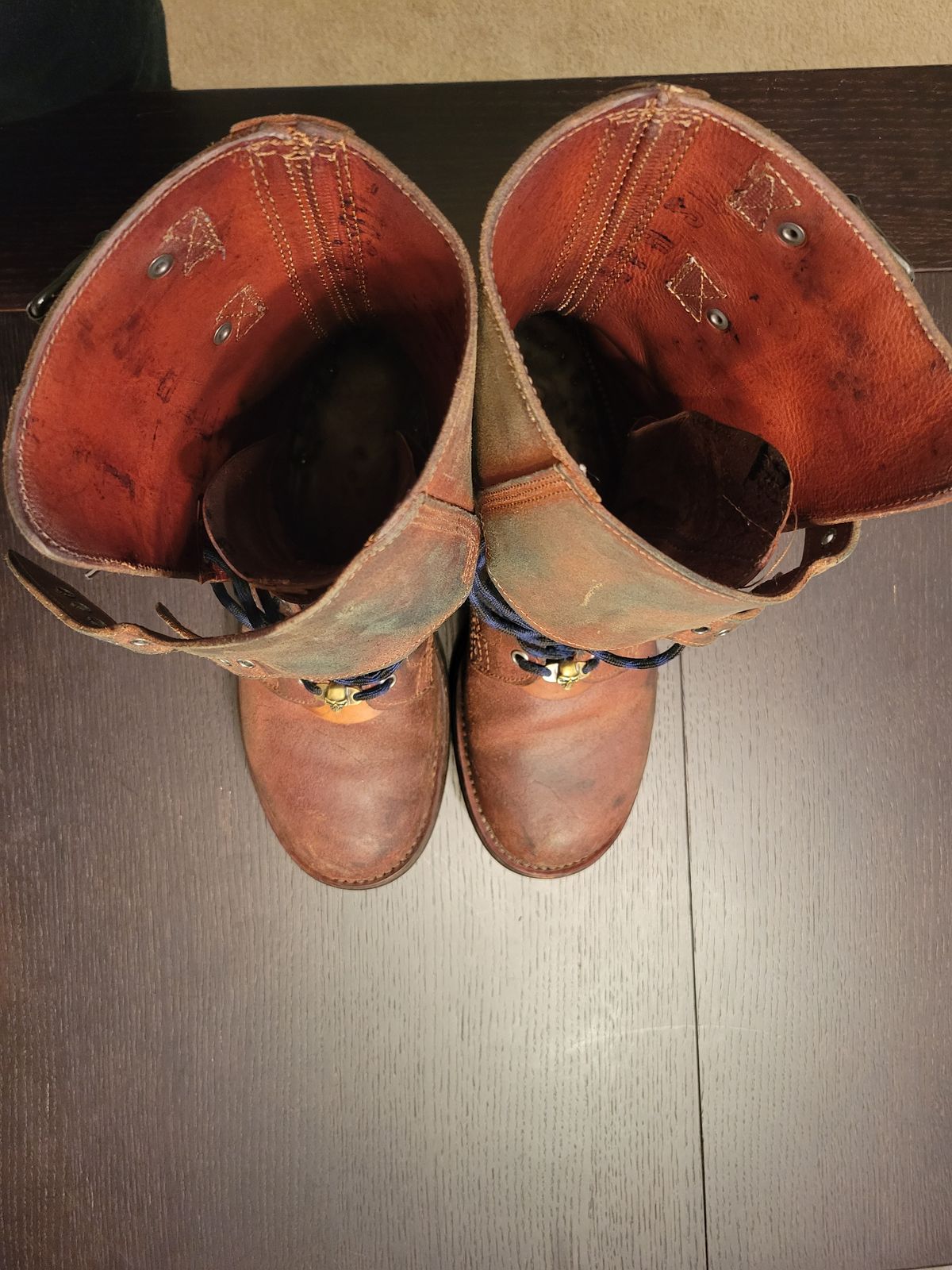 Photo by tonbost on December 5, 2023 of the Marbo French Rangers 1962 in Unknown Leather.