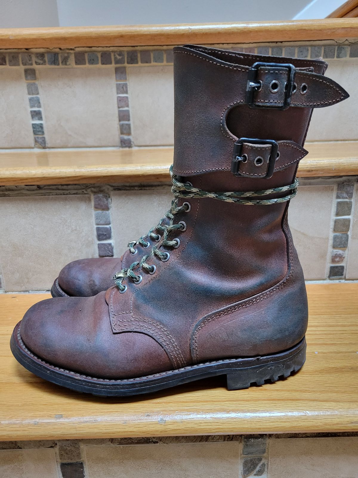 Photo by tonbost on April 4, 2024 of the Marbo French Rangers 1962 in Unknown Leather.