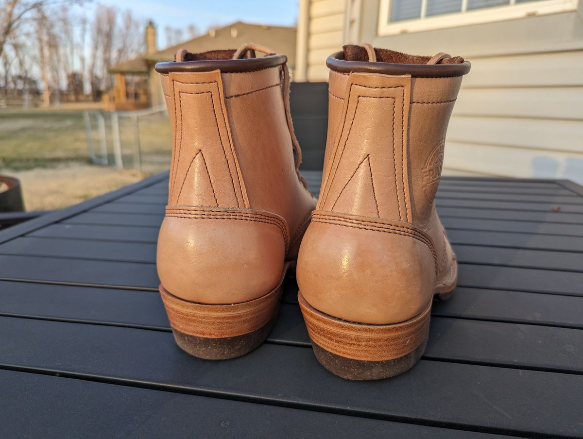 Photo by msmith1389 on January 2, 2024 of the Frank's Boots Wilshire in Shinki Natural Oiled Horsebutt.