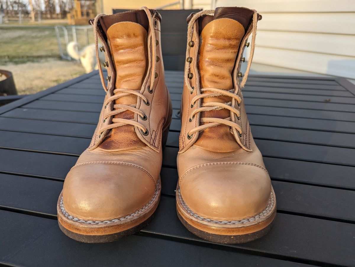 Photo by msmith1389 on January 2, 2024 of the Frank's Boots Wilshire in Shinki Natural Oiled Horsebutt.