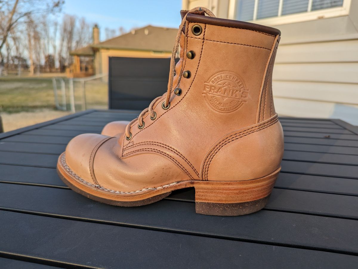 Photo by msmith1389 on January 2, 2024 of the Frank's Boots Wilshire in Shinki Natural Oiled Horsebutt.
