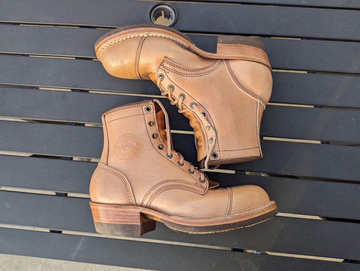Photo by msmith1389 on January 2, 2024 of the Frank's Boots Wilshire in Shinki Natural Oiled Horsebutt.