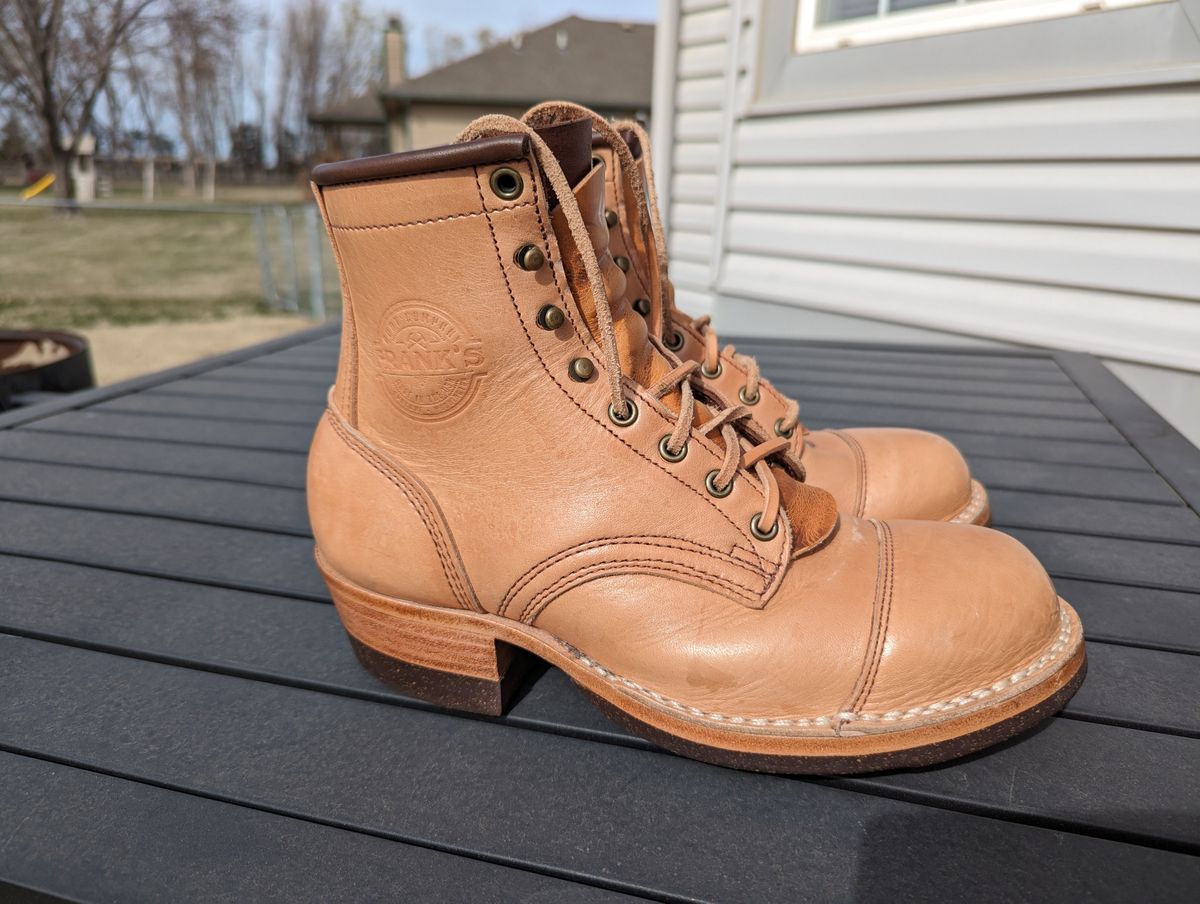Photo by msmith1389 on March 3, 2024 of the Frank's Boots Wilshire in Shinki Natural Oiled Horsebutt.