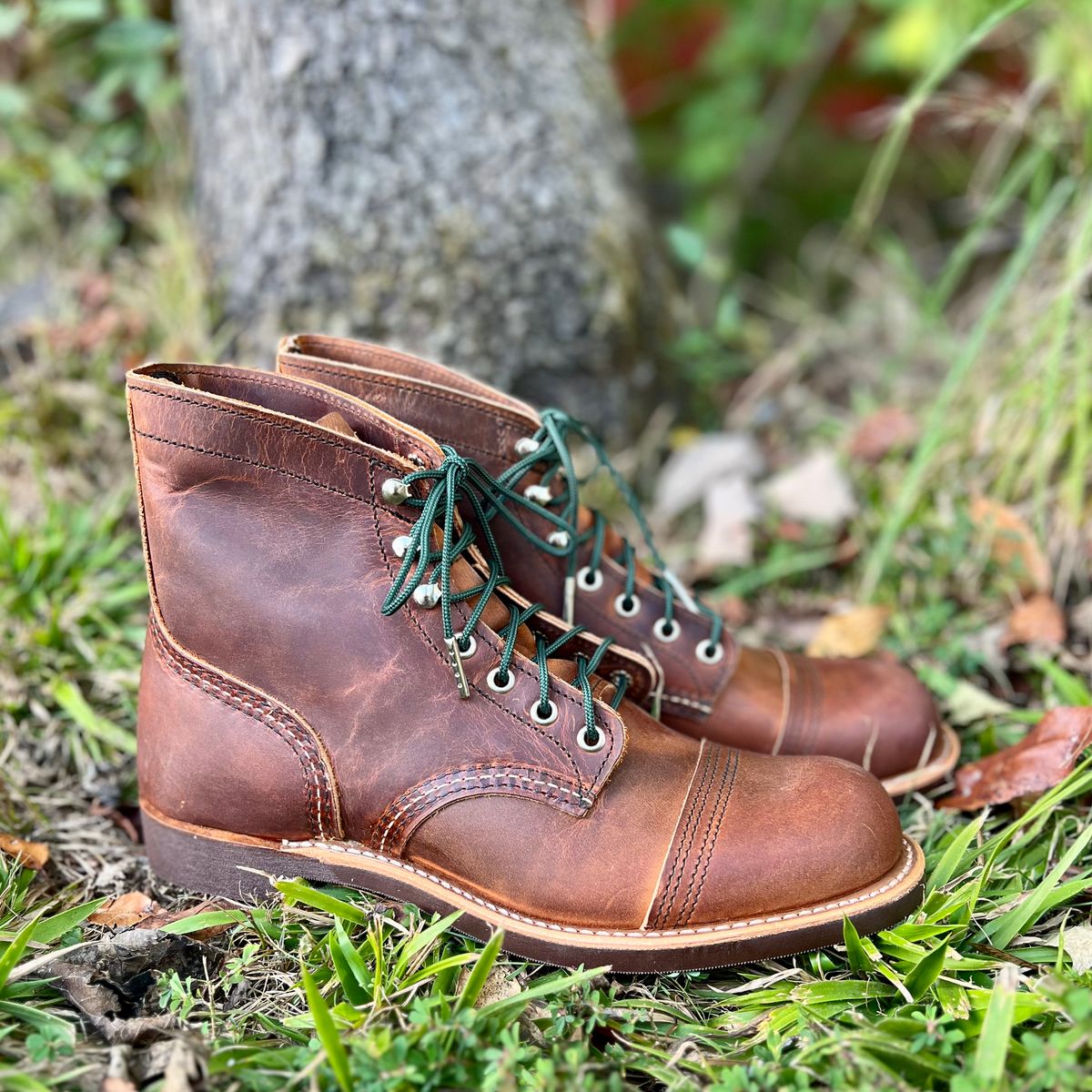 Photo by DaveFromAccounting on October 1, 2025 of the Red Wing Iron Ranger in S.B. Foot Copper Rough and Tough.