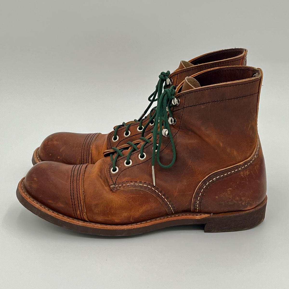 Photo by DaveFromAccounting on December 2, 2025 of the Red Wing Iron Ranger in S.B. Foot Copper Rough and Tough.