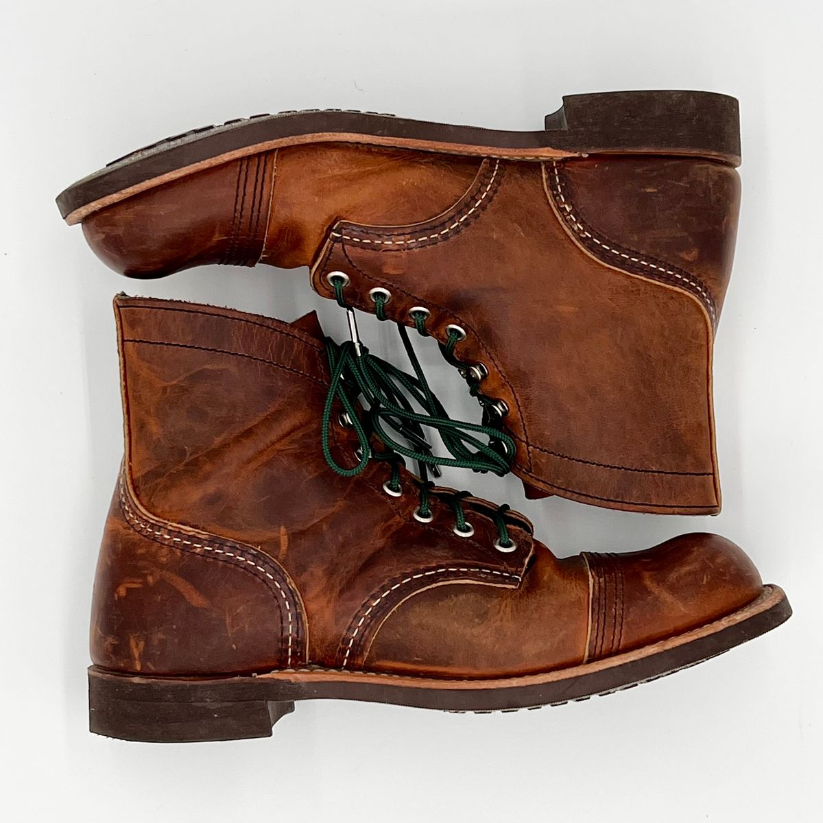 Photo by DaveFromAccounting on December 2, 2025 of the Red Wing Iron Ranger in S.B. Foot Copper Rough and Tough.