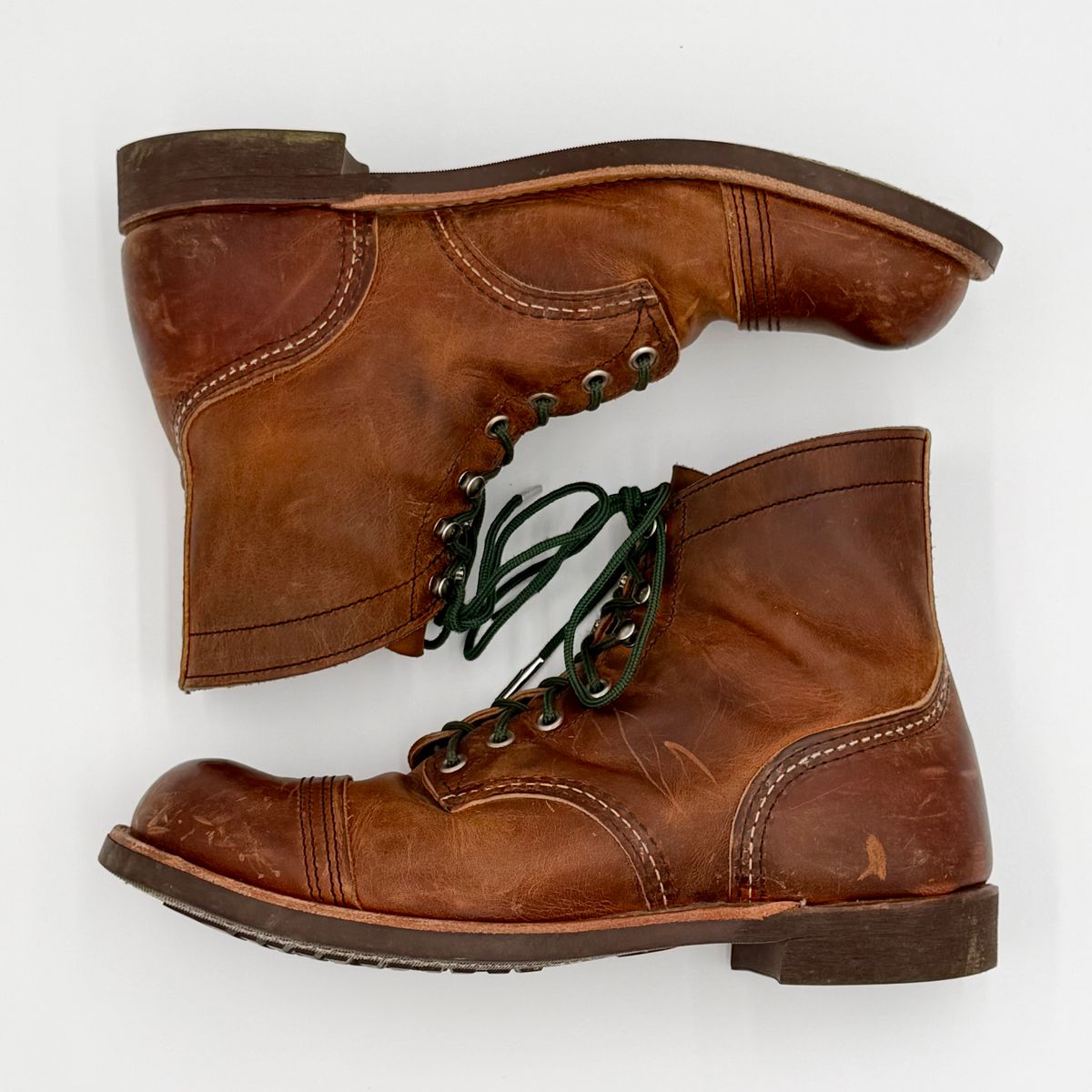 Photo by DaveFromAccounting on April 3, 2026 of the Red Wing Iron Ranger in S.B. Foot Copper Rough and Tough.