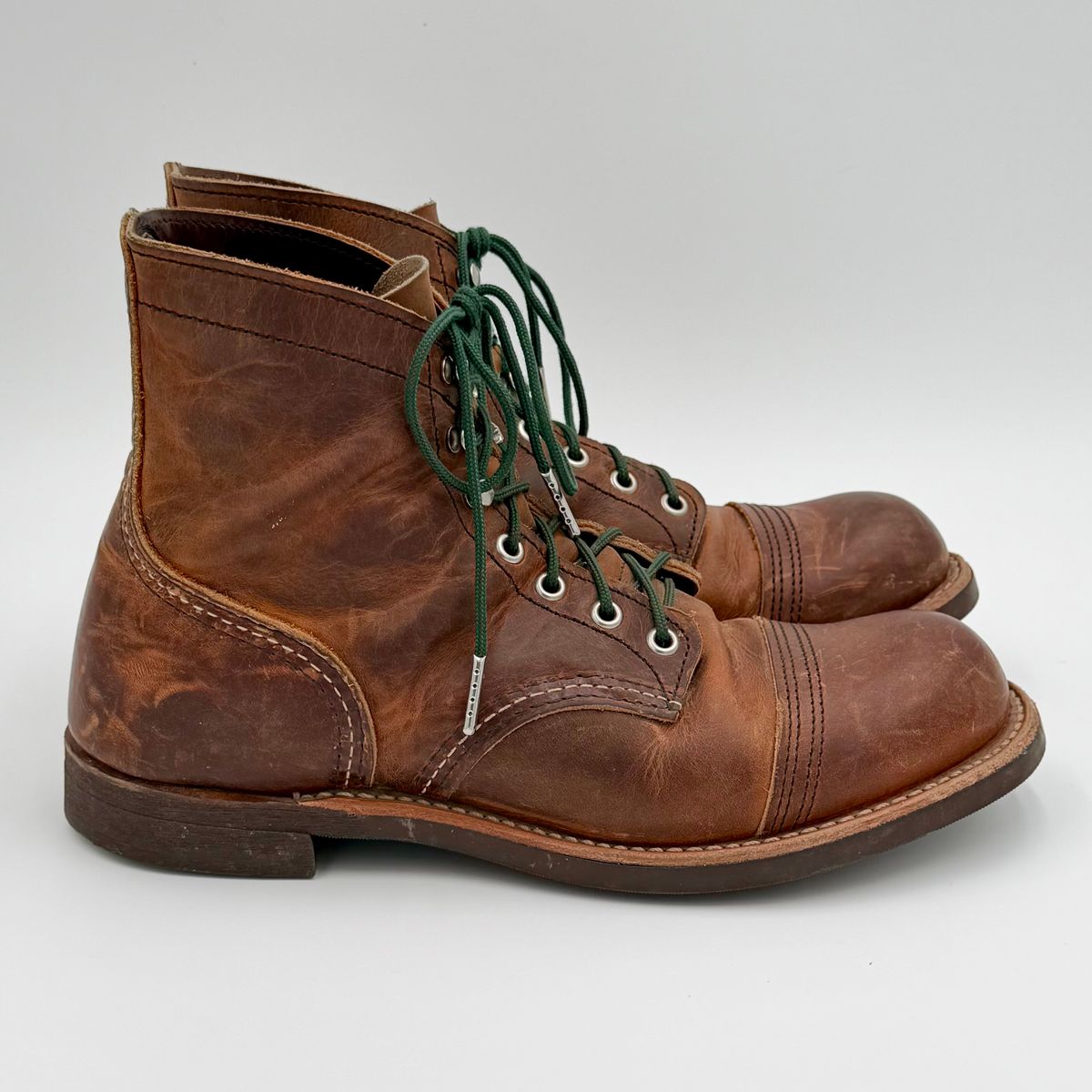Photo by DaveFromAccounting on April 3, 2026 of the Red Wing Iron Ranger in S.B. Foot Copper Rough and Tough.