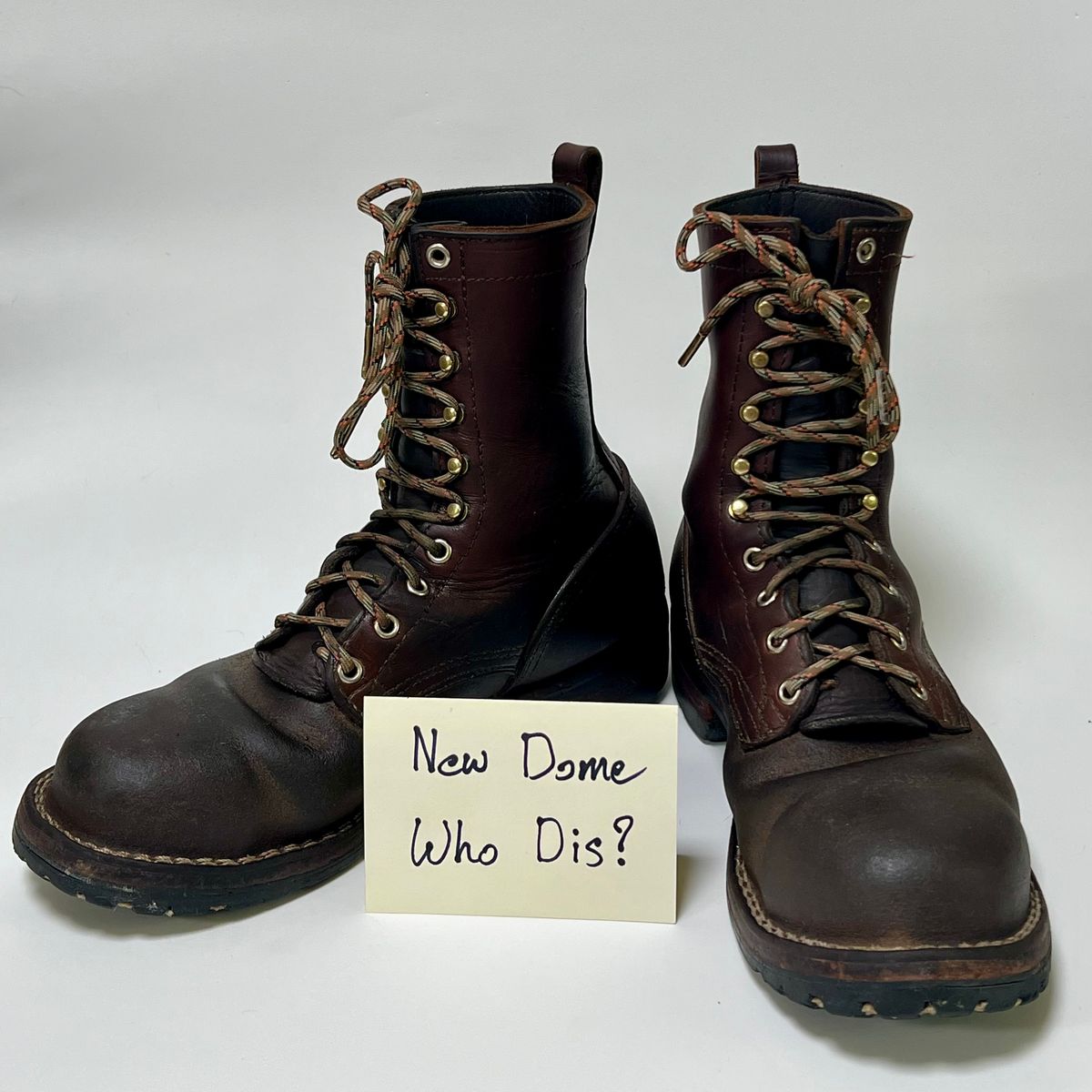 Photo by DaveFromAccounting on October 5, 2025 of the Nicks BuilderPro in Seidel 1964 Brown Roughout.