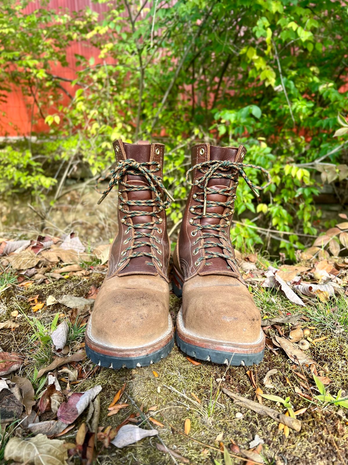 Photo by jrnylaces on November 4, 2023 of the Nicks BuilderPro in Seidel 1964 Brown Roughout.