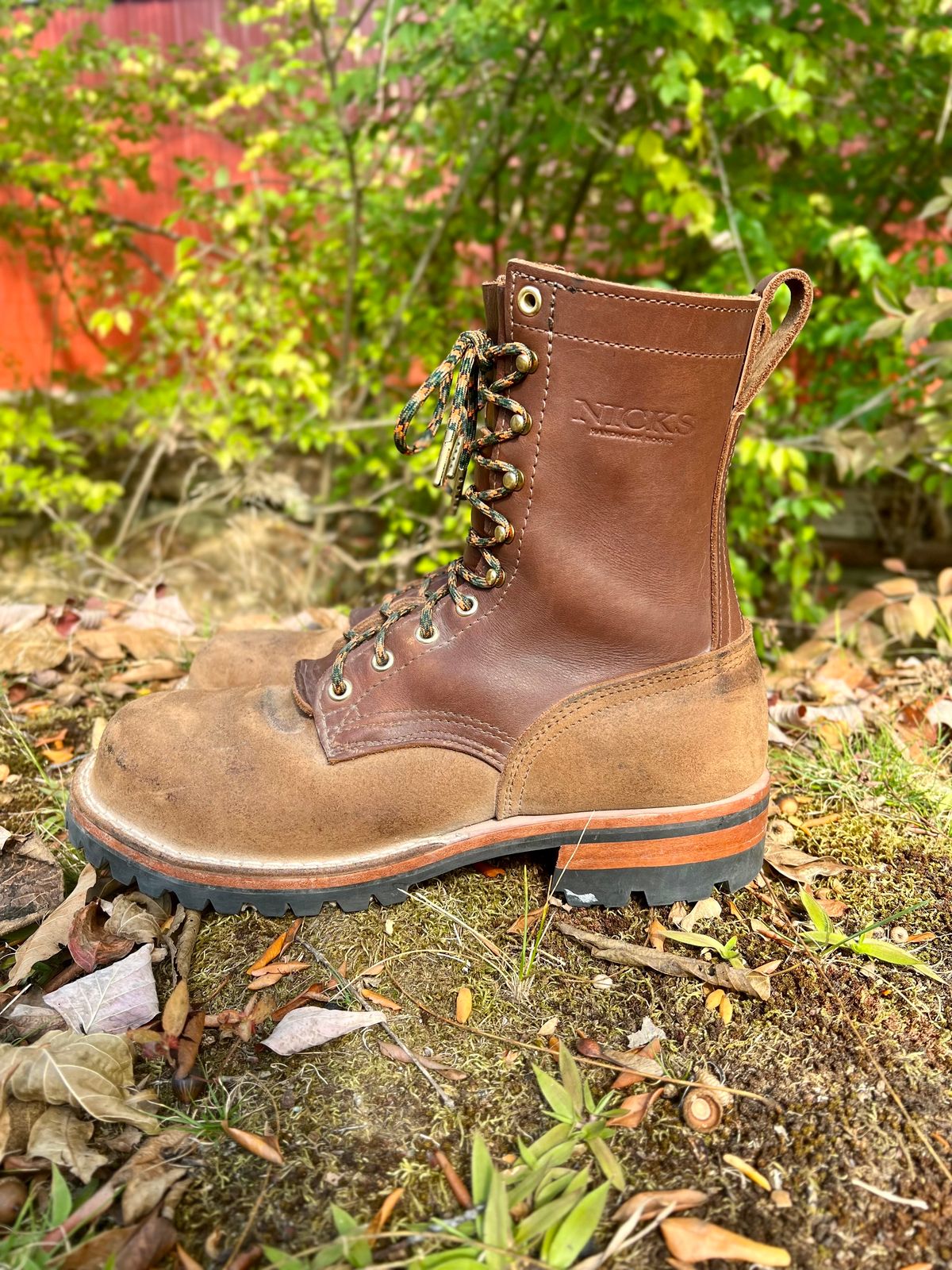 Photo by jrnylaces on November 4, 2023 of the Nicks BuilderPro in Seidel 1964 Brown Roughout.