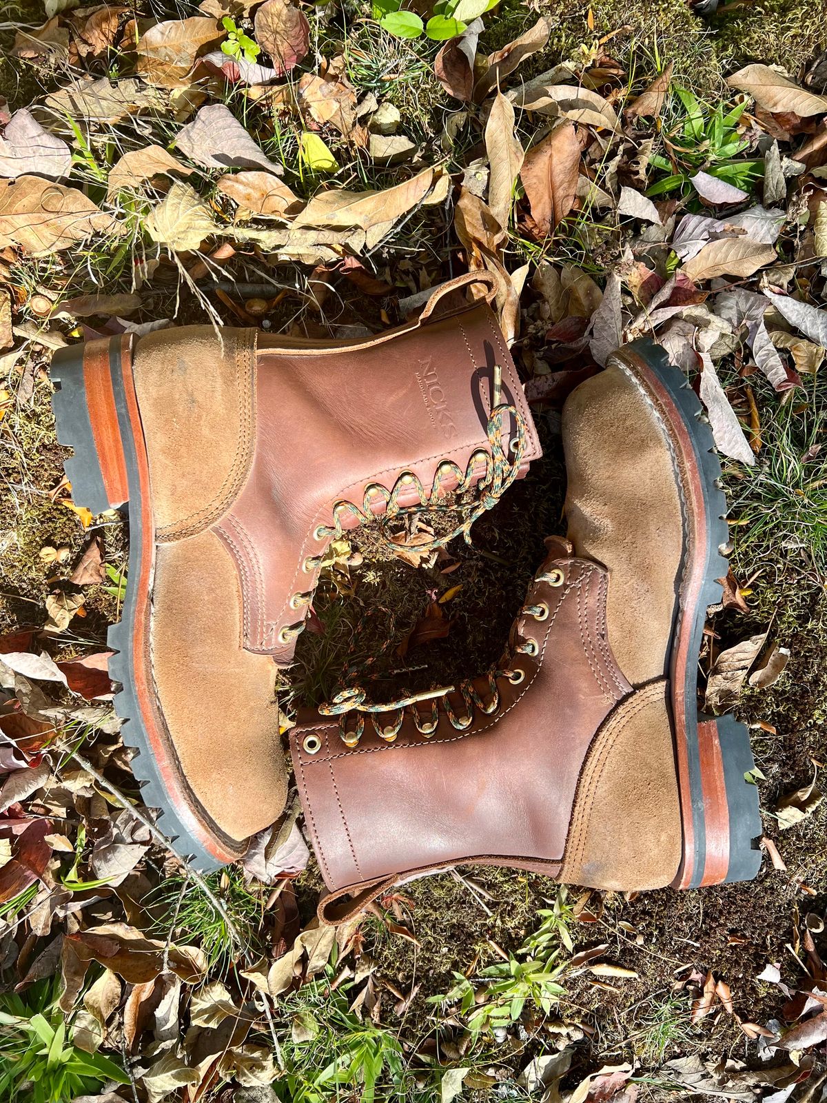 Photo by jrnylaces on November 4, 2023 of the Nicks BuilderPro in Seidel 1964 Brown Roughout.