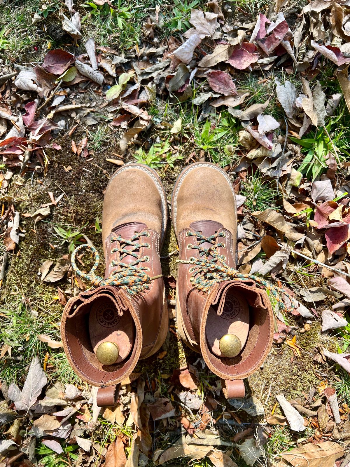 Photo by jrnylaces on November 4, 2023 of the Nicks BuilderPro in Seidel 1964 Brown Roughout.