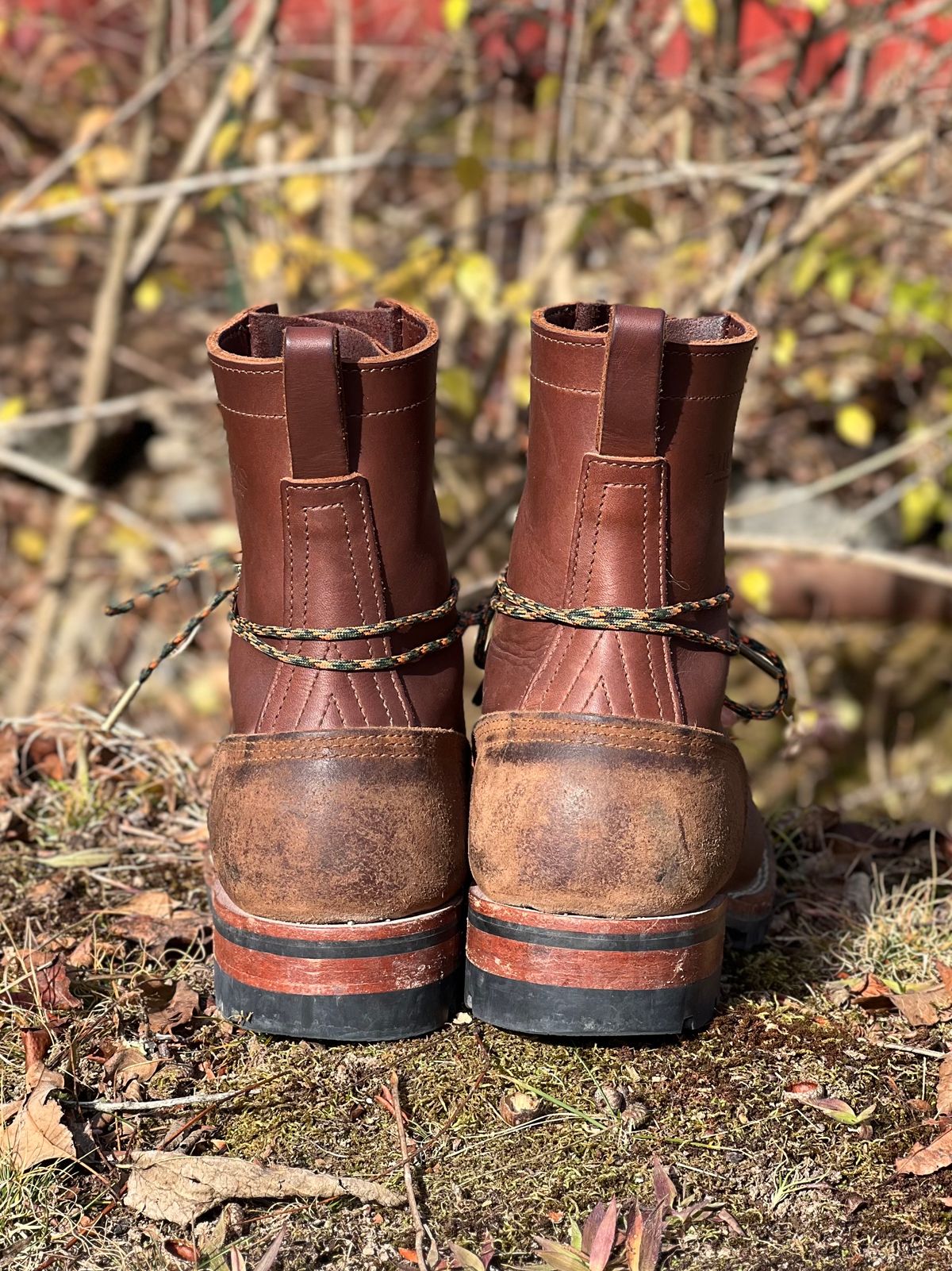 Photo by jrnylaces on December 3, 2023 of the Nicks BuilderPro in Seidel 1964 Brown Roughout.