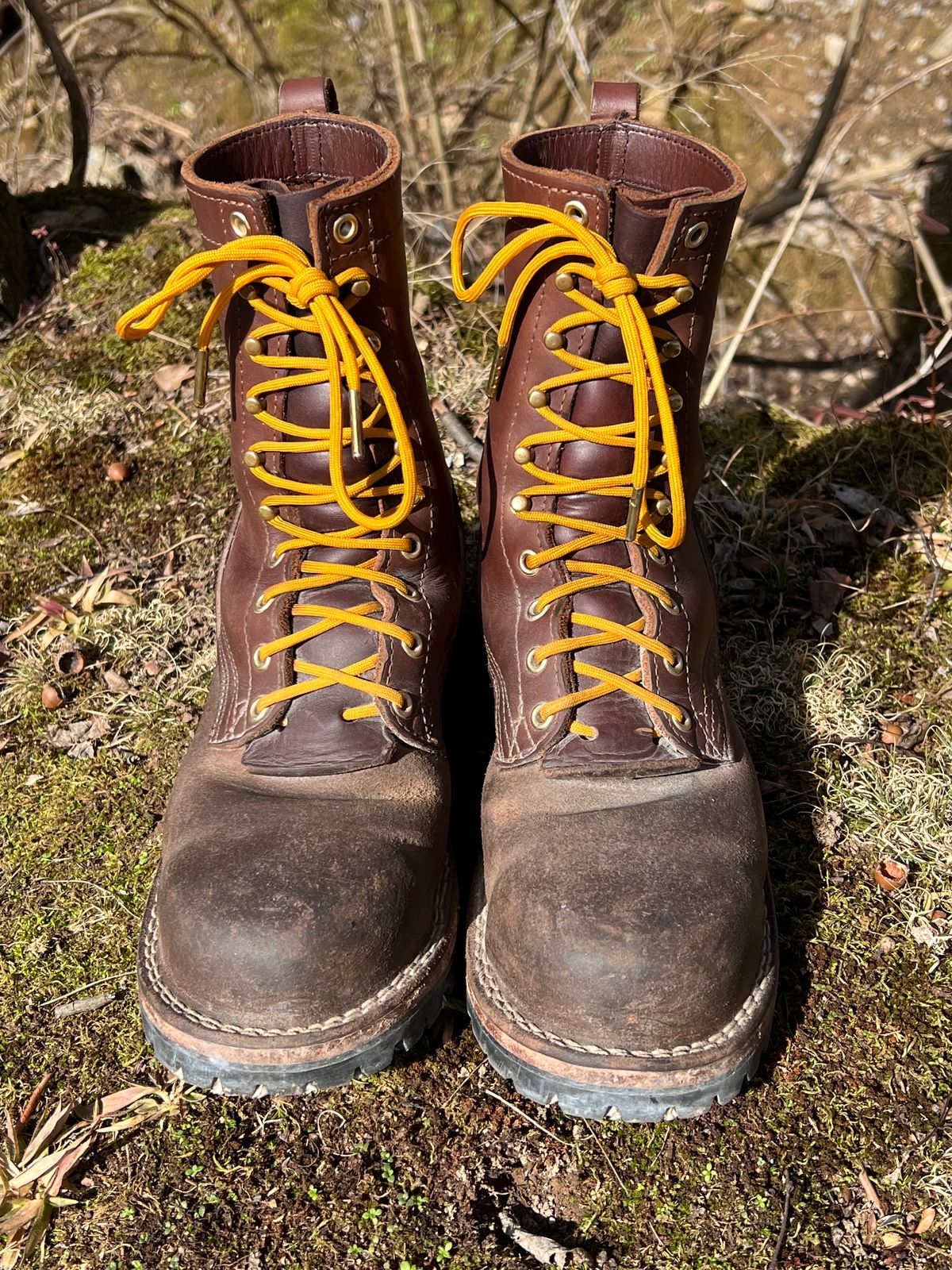 Photo by jrnylaces on February 3, 2024 of the Nicks BuilderPro in Seidel 1964 Brown Roughout.